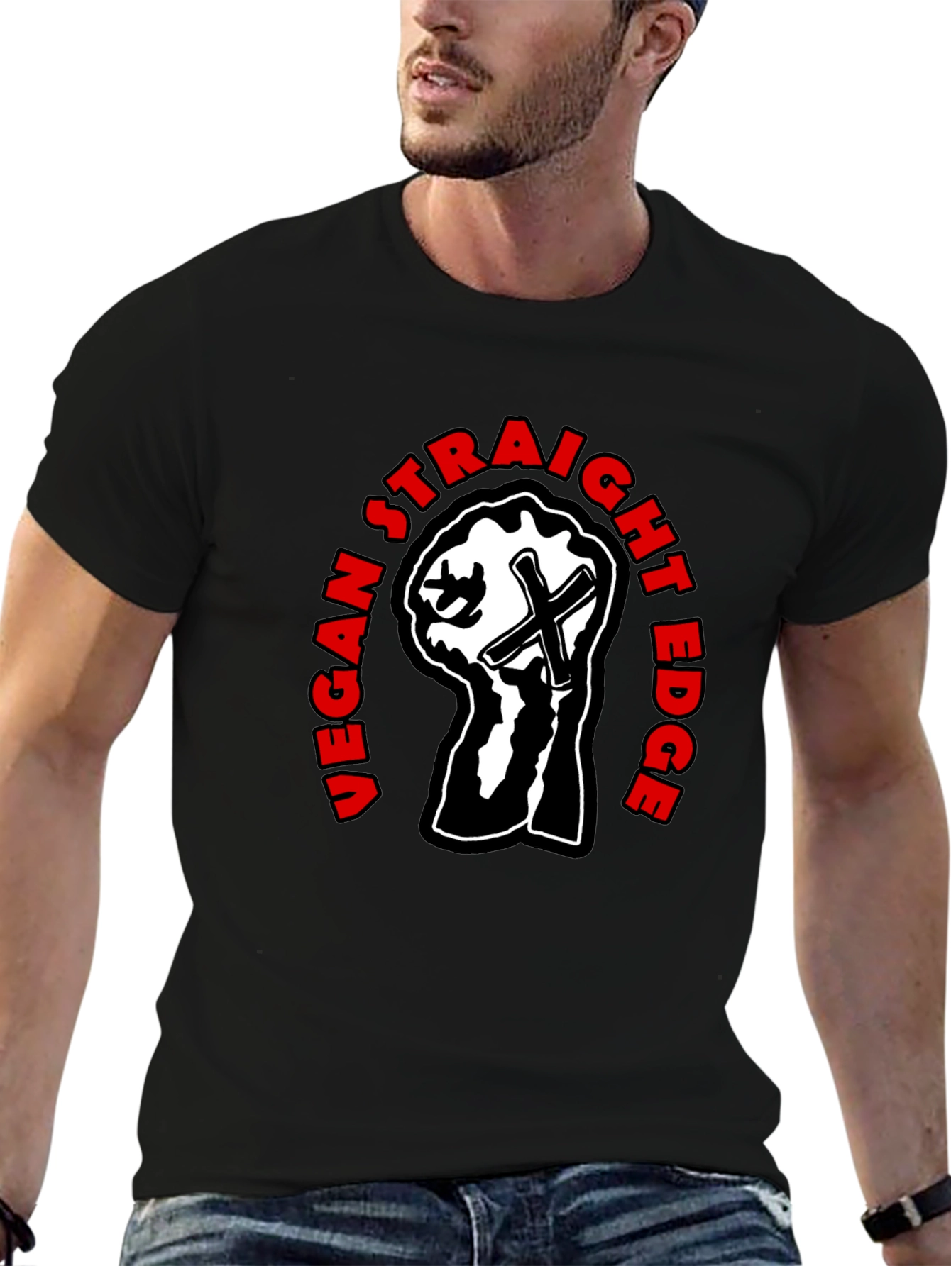 Vegan Straight Edge T-Shirt