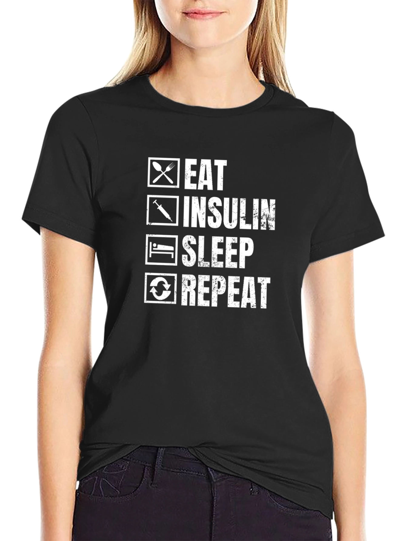 Eat Insulin Sleep Repeat T-Shirt
