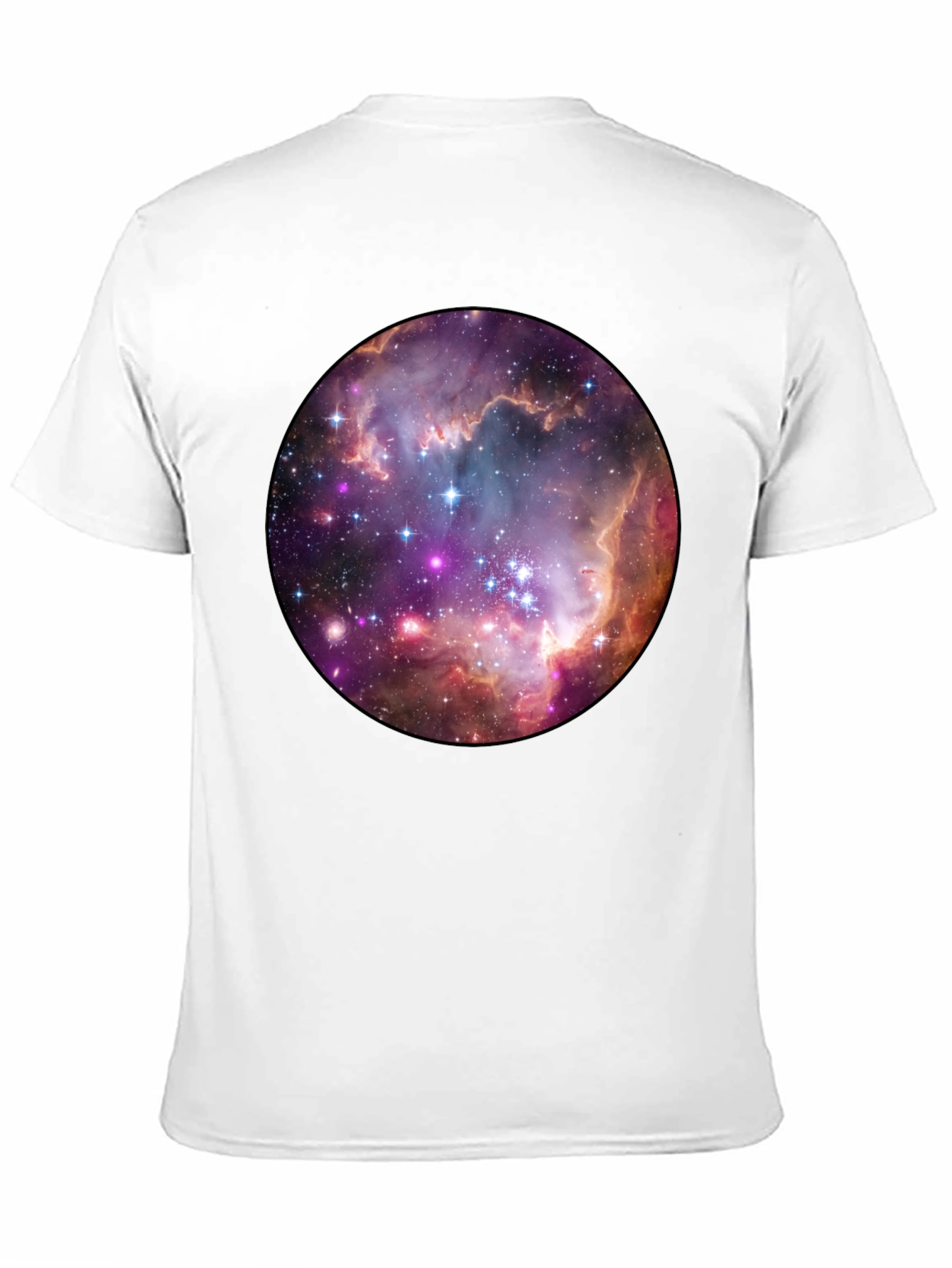 Nebula Space Print Black T-Shirt