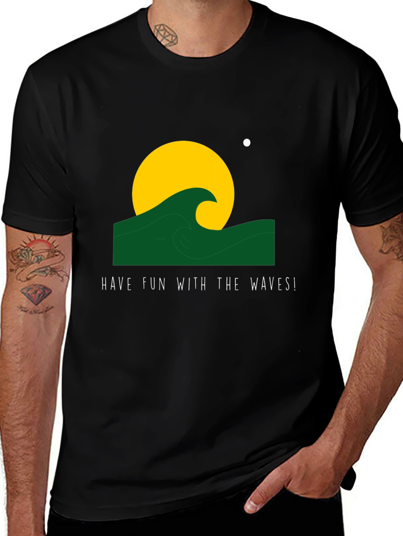 Wave Design Tee - Have Fun With The Waves!