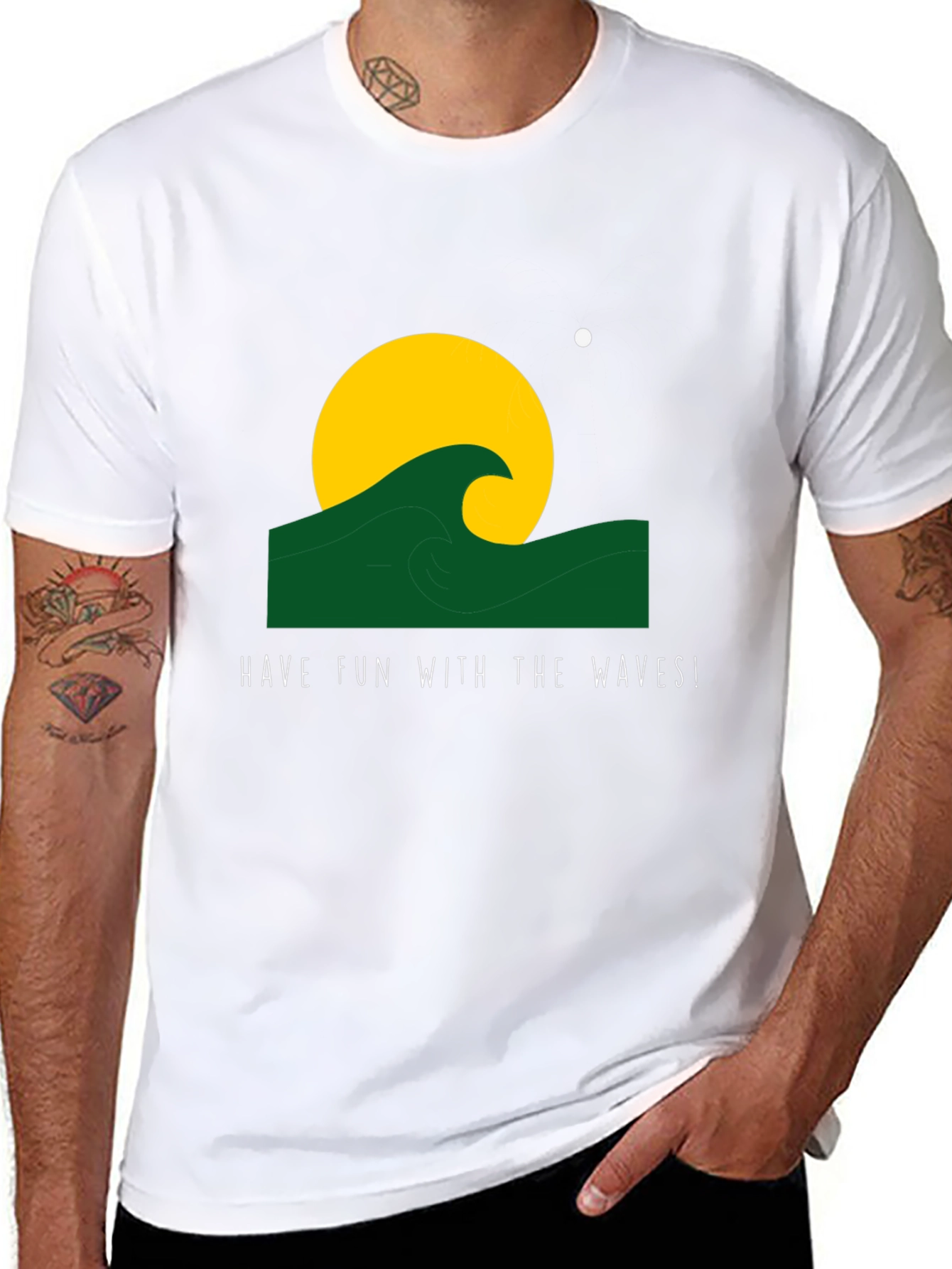 Wave Design Tee - Have Fun With The Waves!