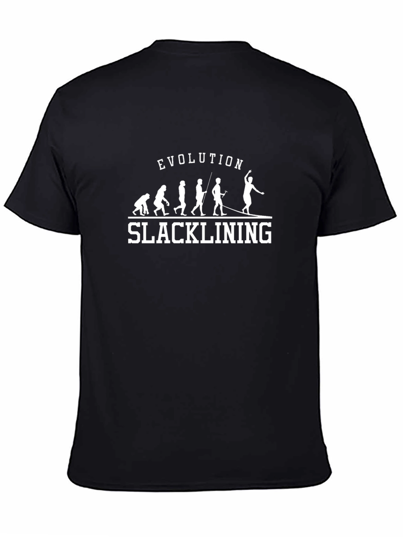 Slacklining Evolution T-Shirt - Black Cotton Blend