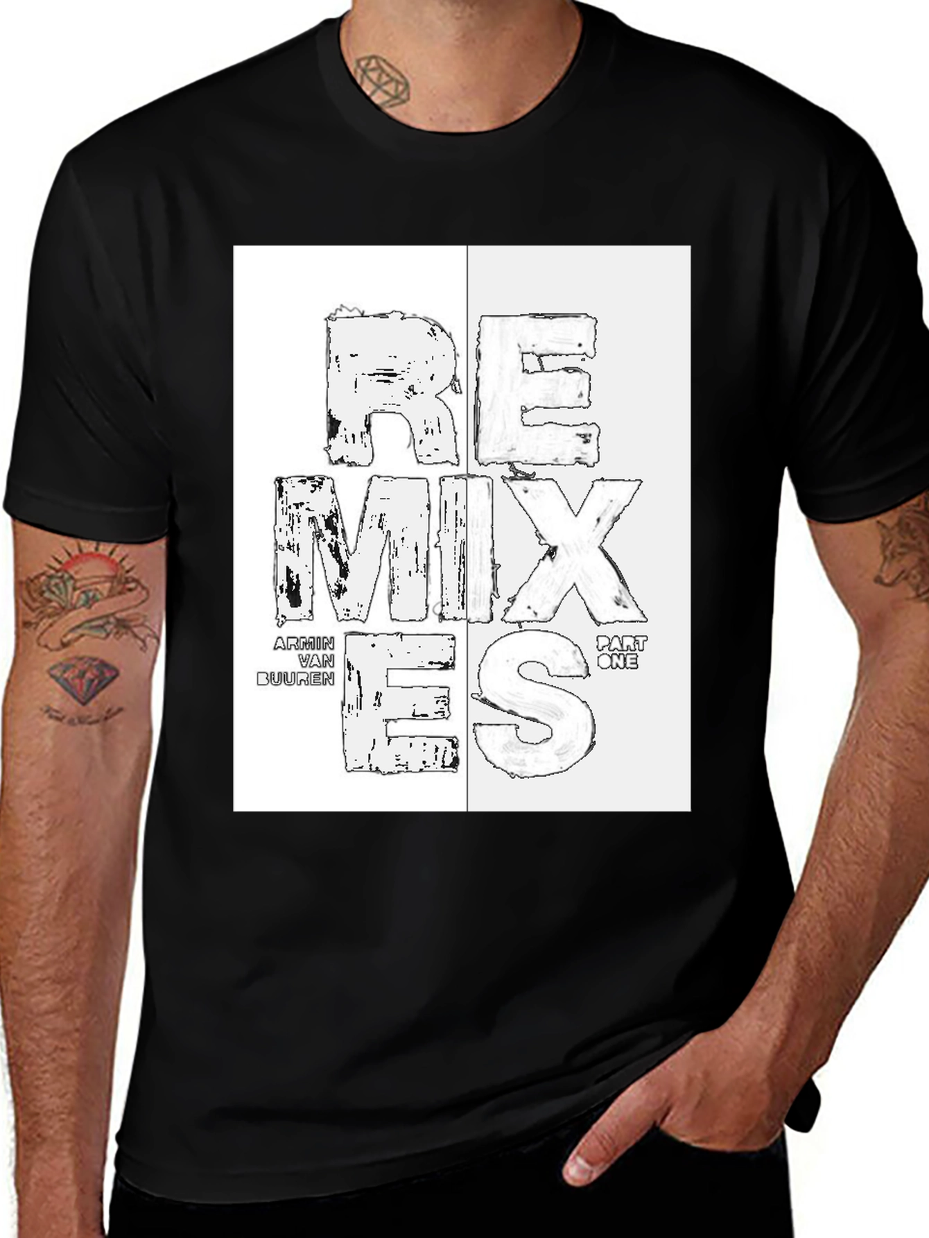 Remixes Part One Black T-Shirt