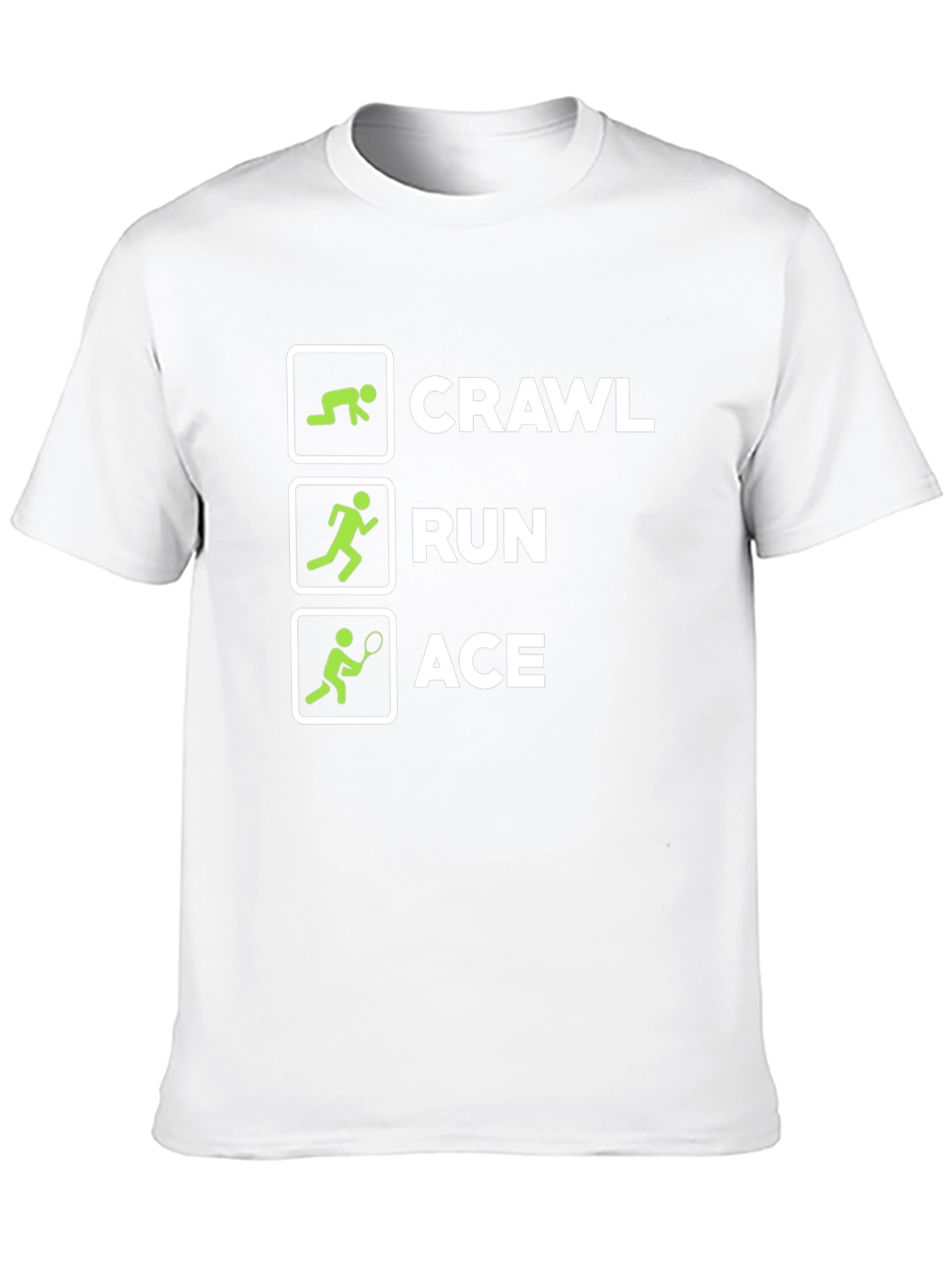 Crawl Run Ace T-Shirt Funny Athletic Tee