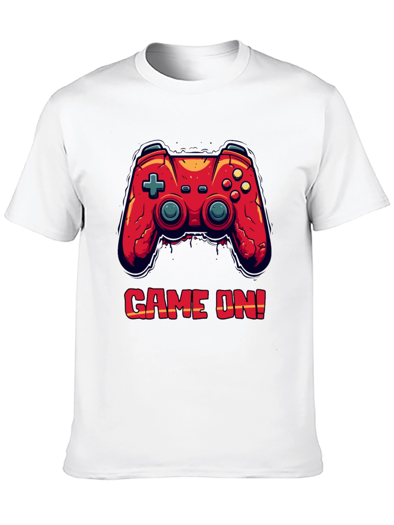 Game On Black T-Shirt - Gamer Style