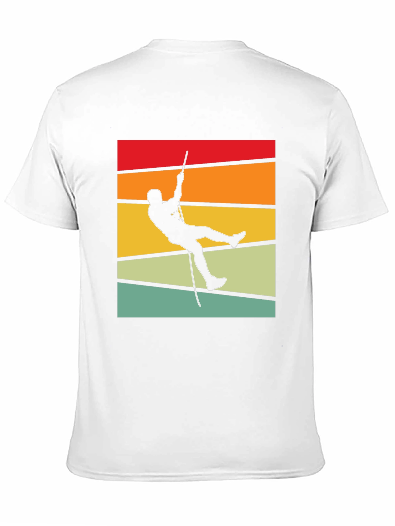 Retro Climber Graphic Tee - Black Cotton T-Shirt