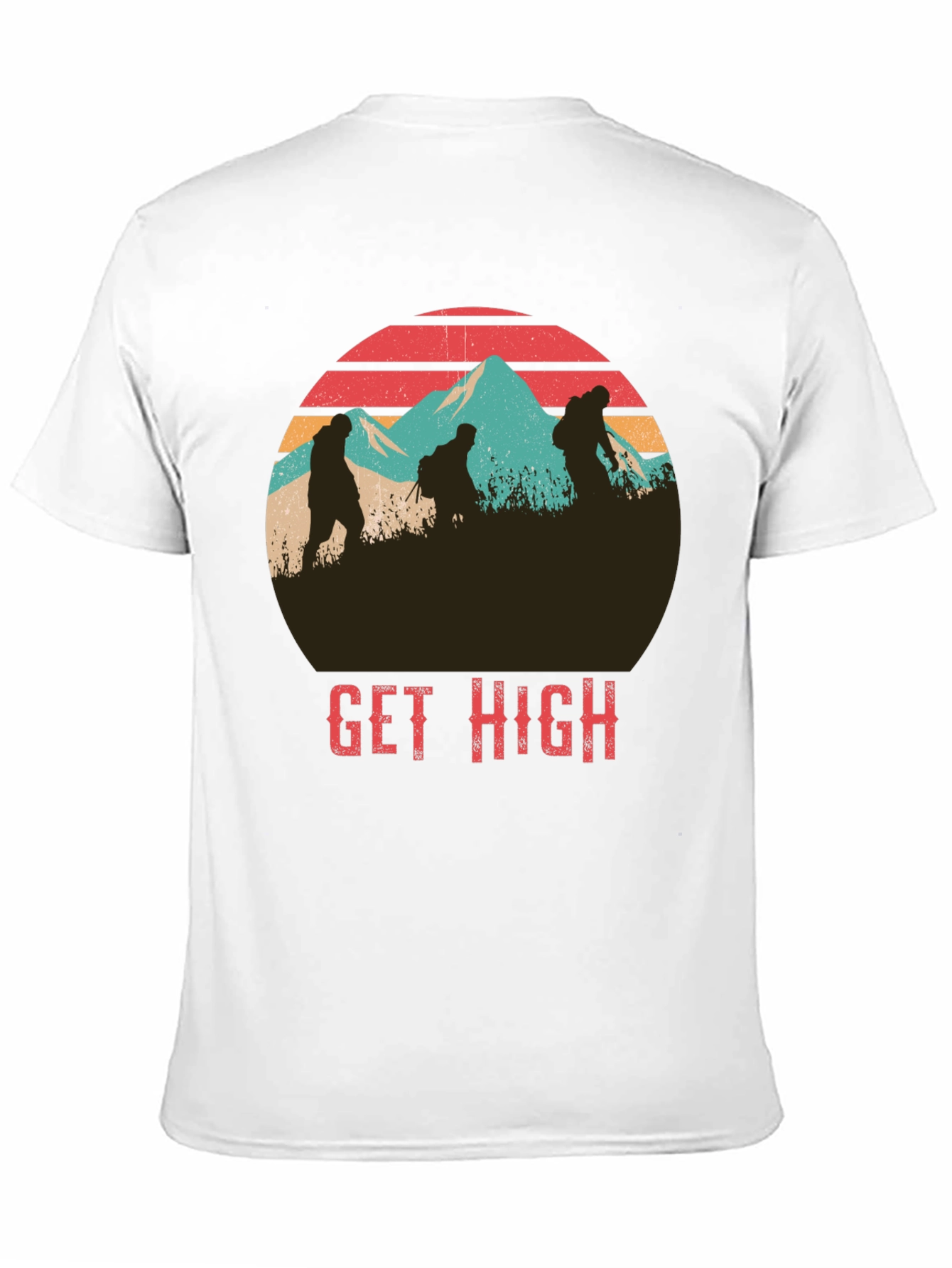 Get High Hiking Graphic T-Shirt