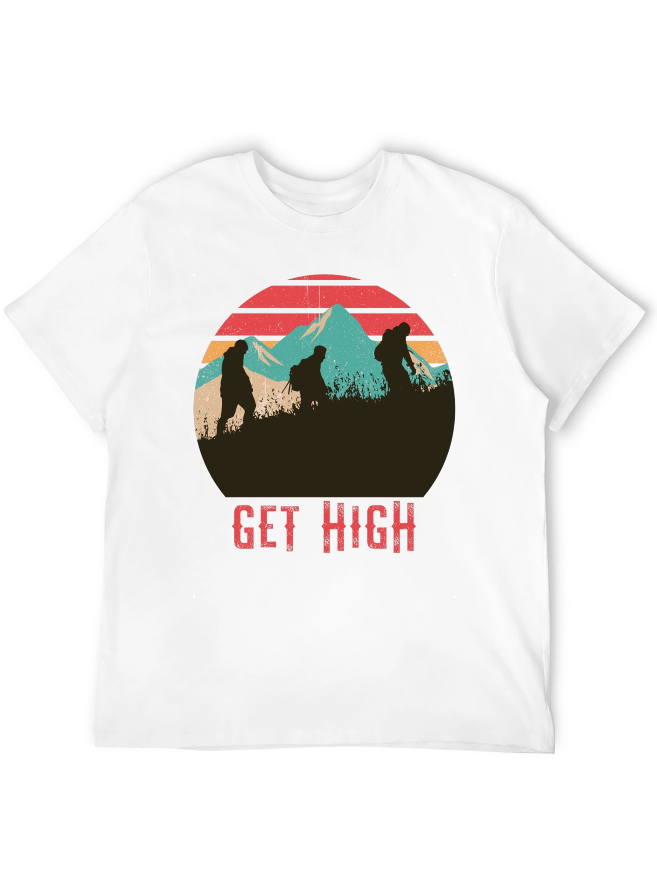 Get High Hiking Graphic T-Shirt