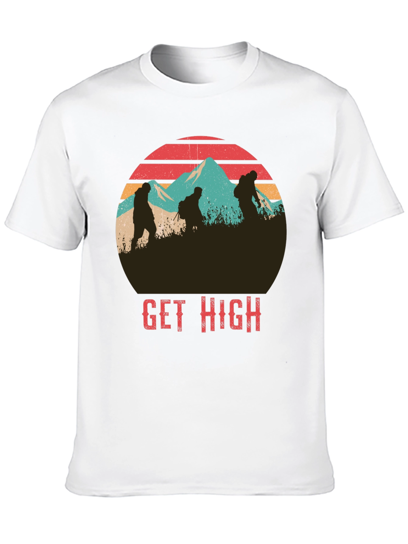 Get High Hiking Graphic T-Shirt