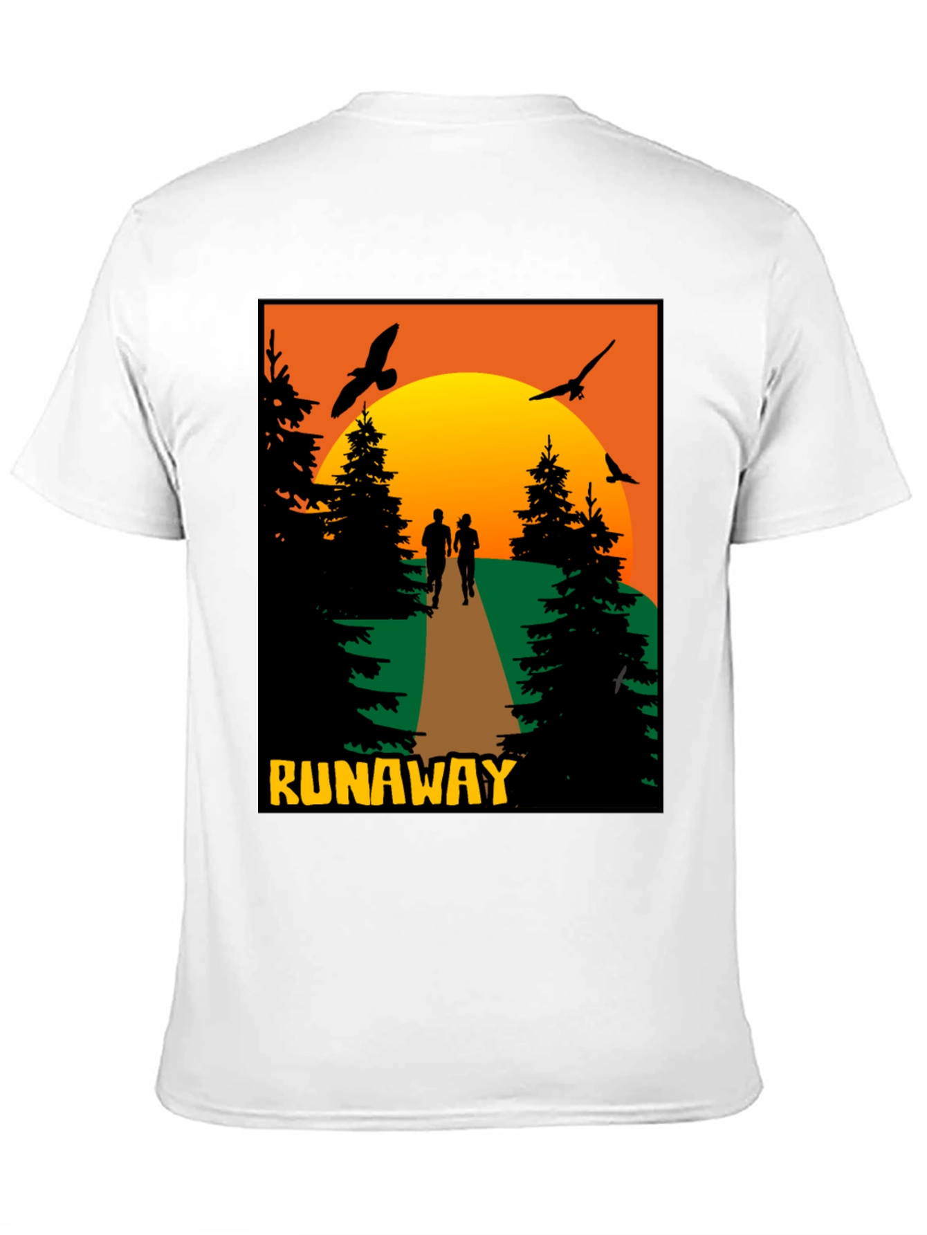Runaway Sunset Graphic Tee - Nature Adventure Shirt