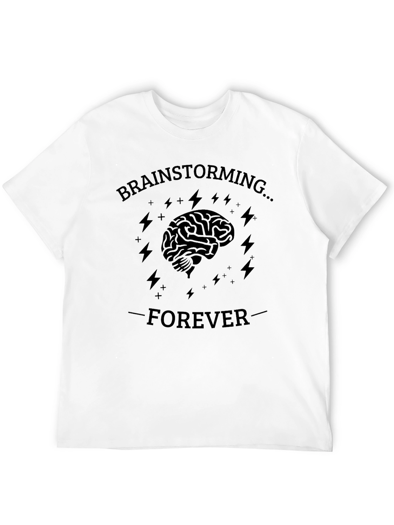 Brainstorming Forever Graphic Tee - Black