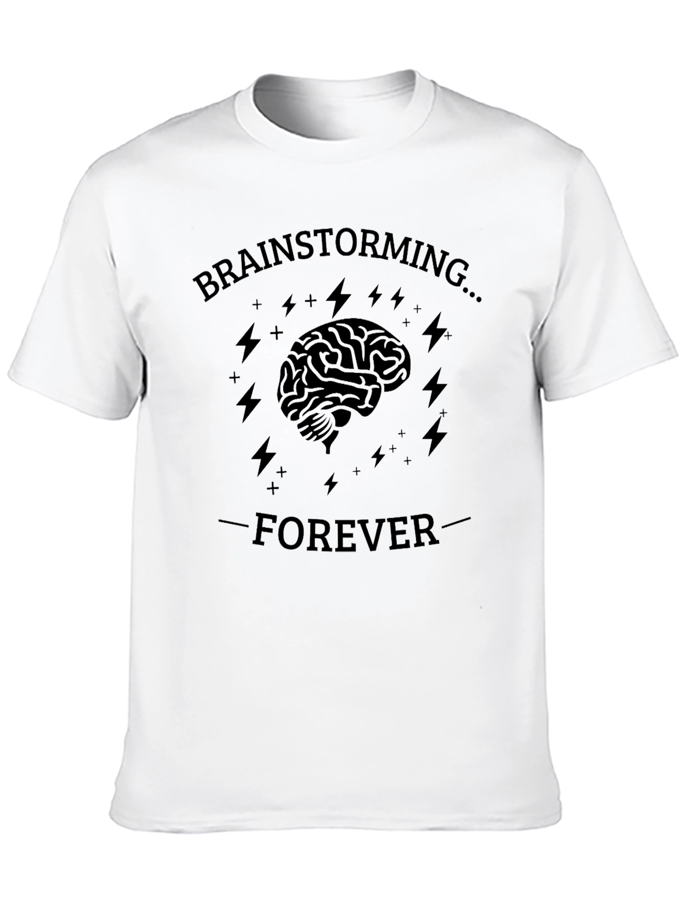 Brainstorming Forever Graphic Tee - Black