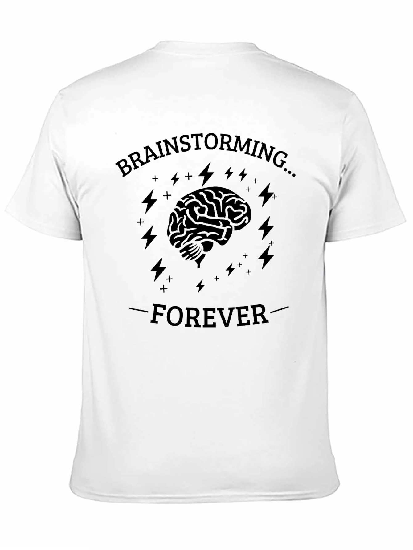 Brainstorming Forever Graphic Tee - Black