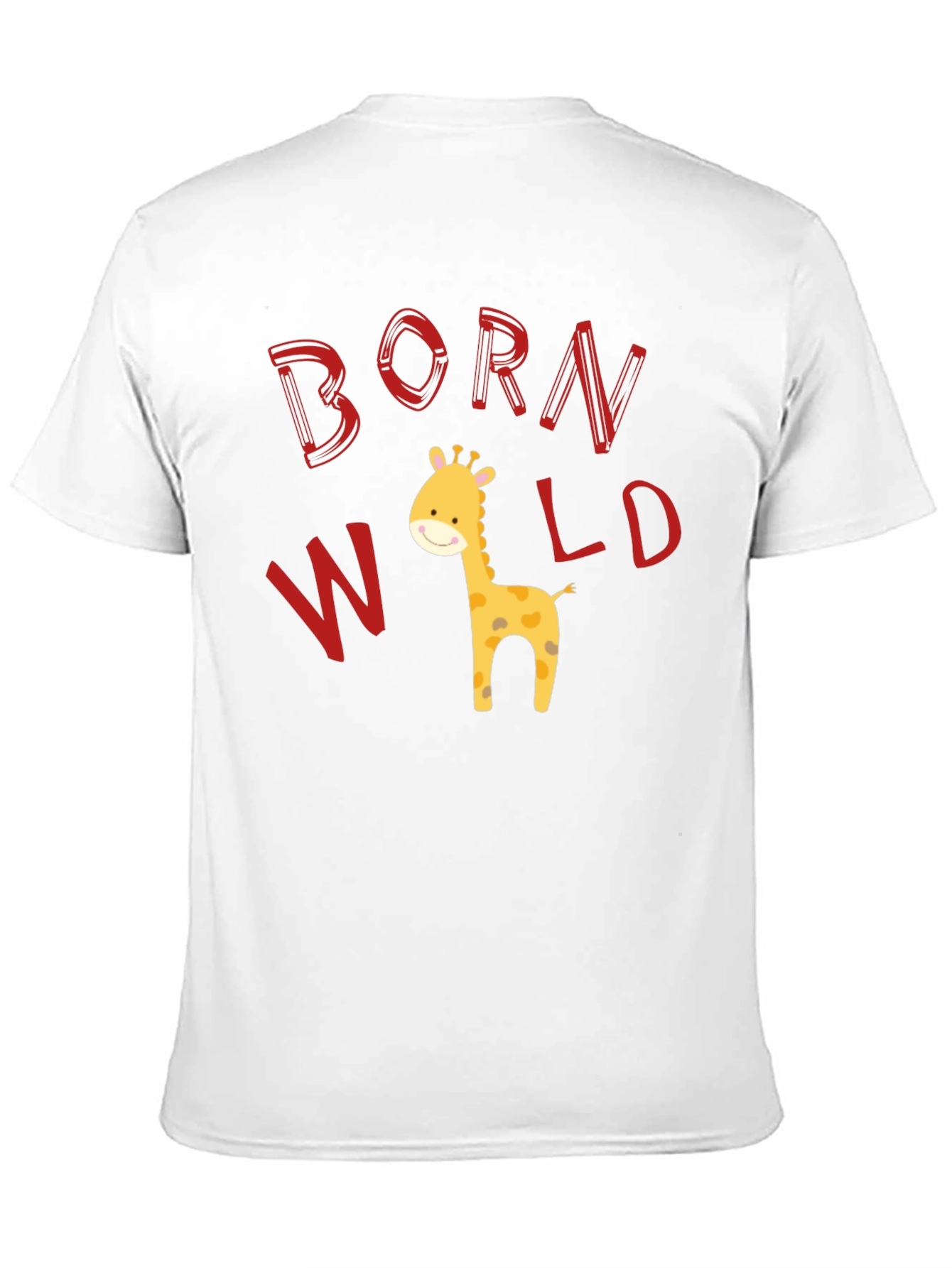 Born Wild Giraffe Graphic T-Shirt