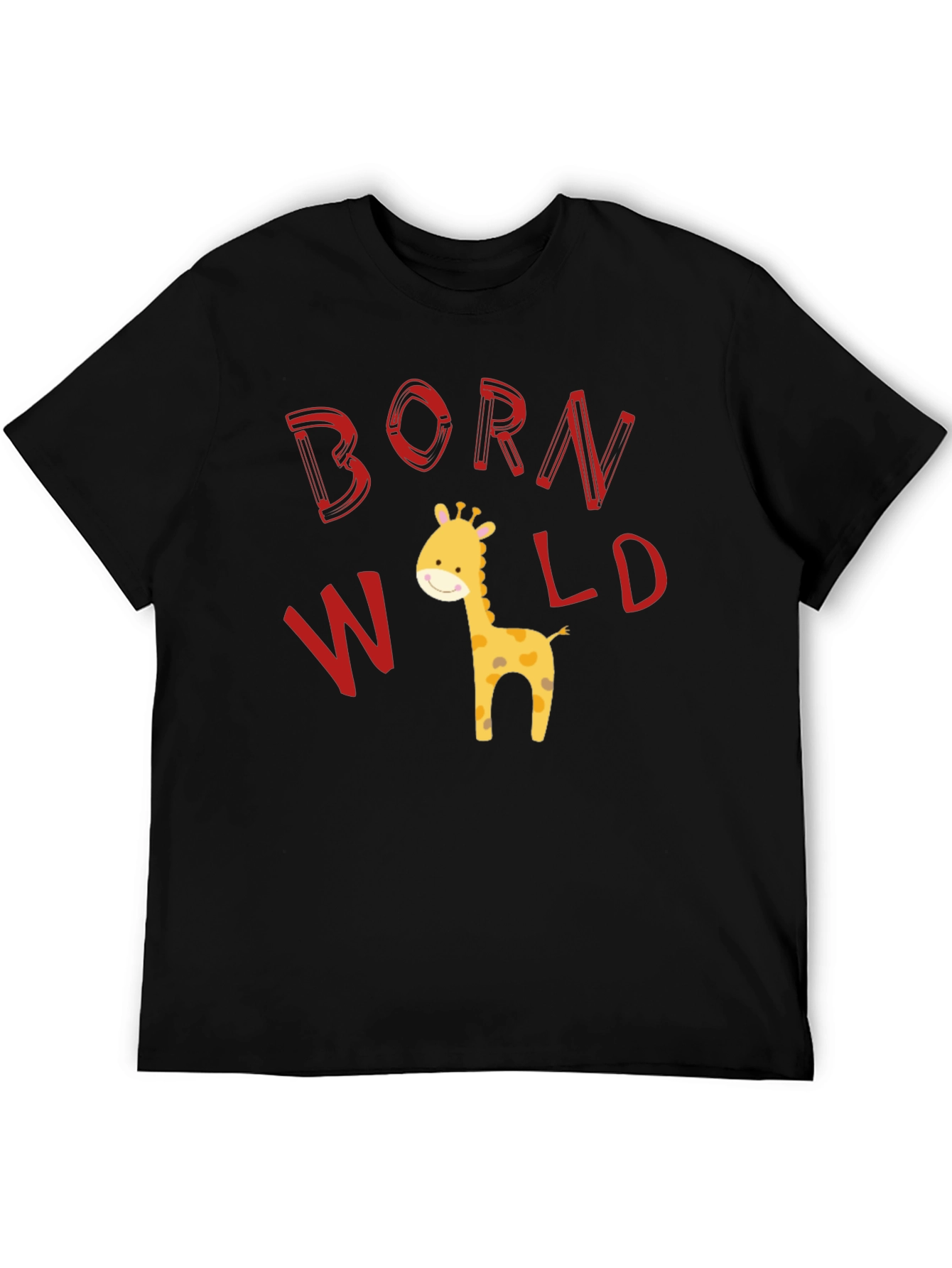 Born Wild Giraffe Graphic T-Shirt