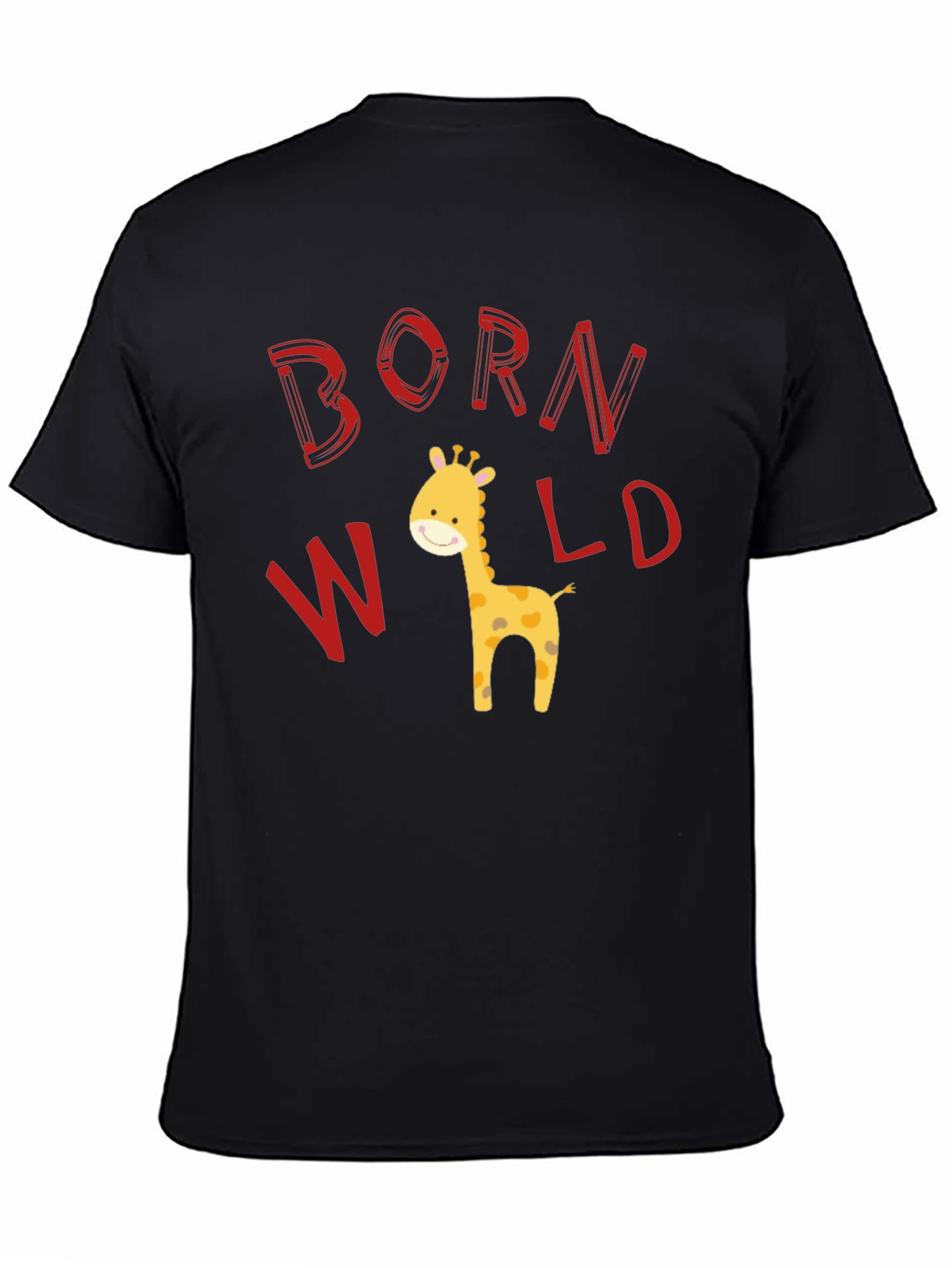 Born Wild Giraffe Graphic T-Shirt
