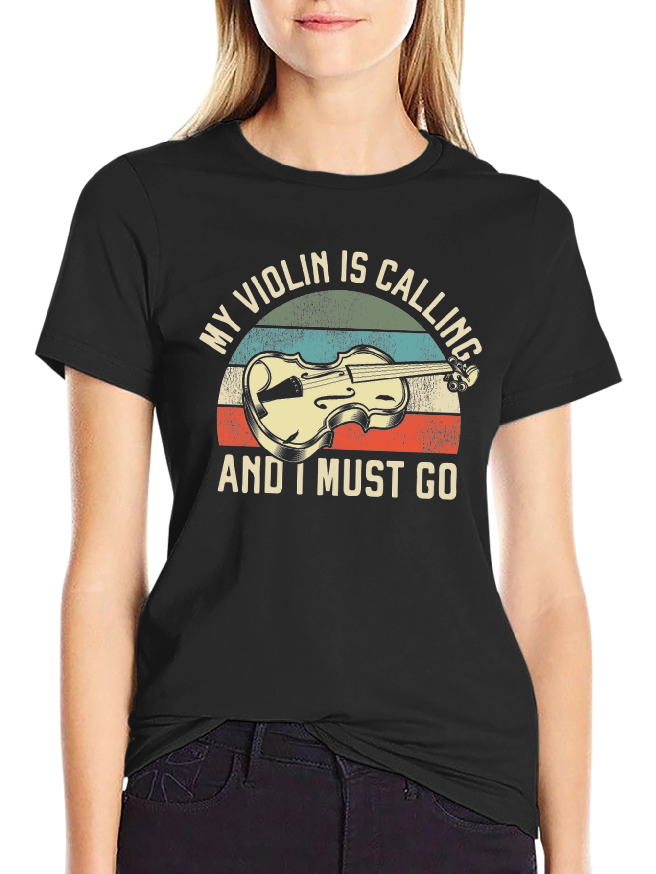 Violin Calling T-Shirt: Musicians Novelty Tee