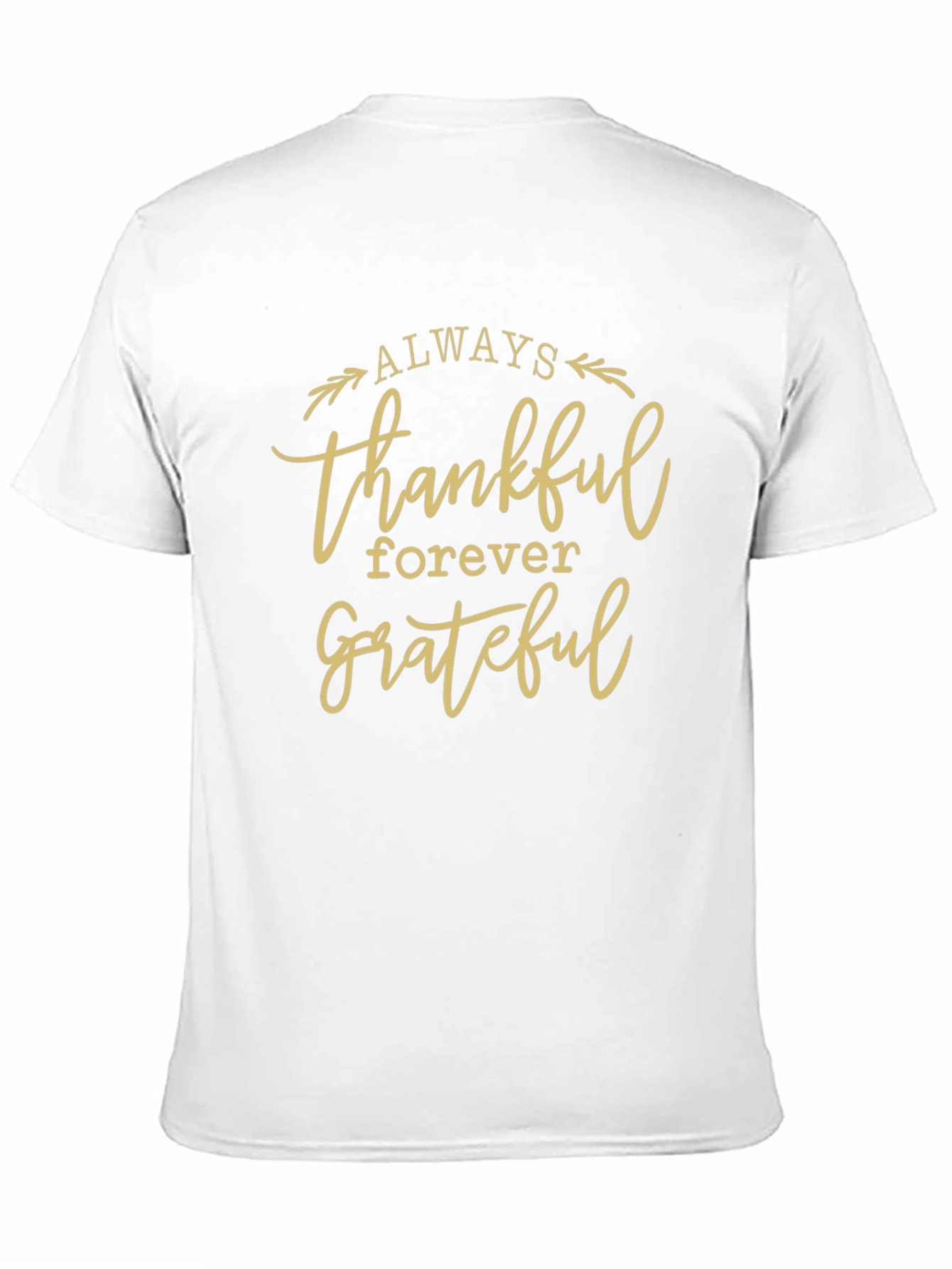 Always Thankful Grateful Black Tee