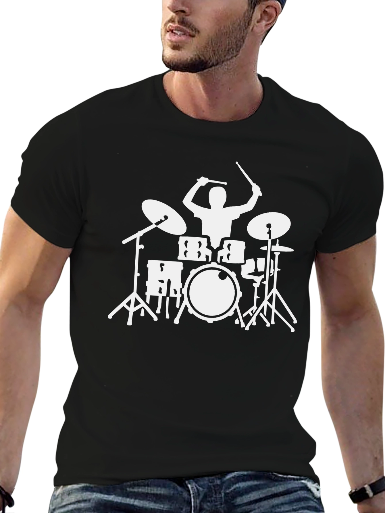 Drummer Graphic T-Shirt - Musician Tee