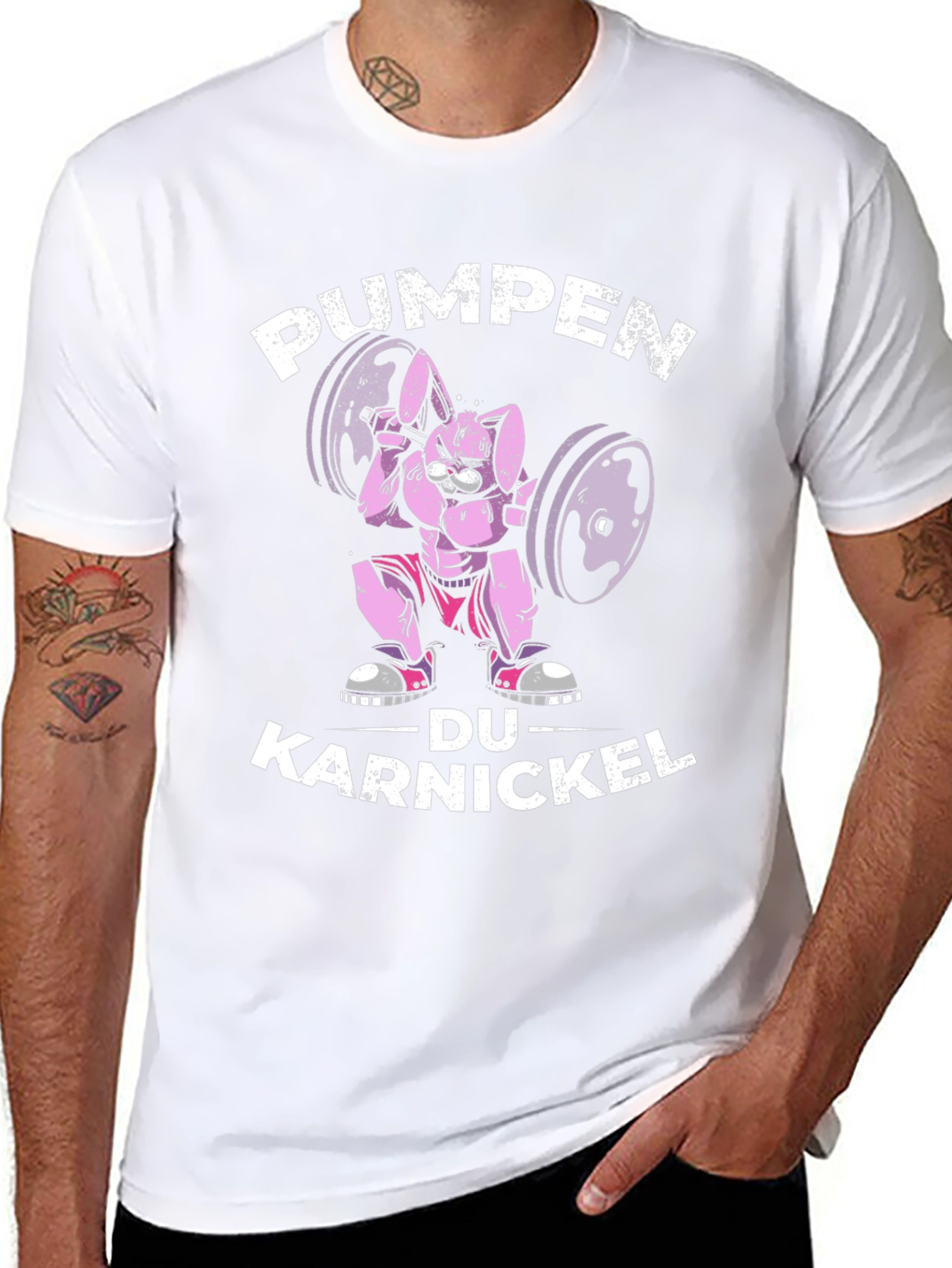 PUMPEN DU KARNICKEL Funny Workout T-Shirt