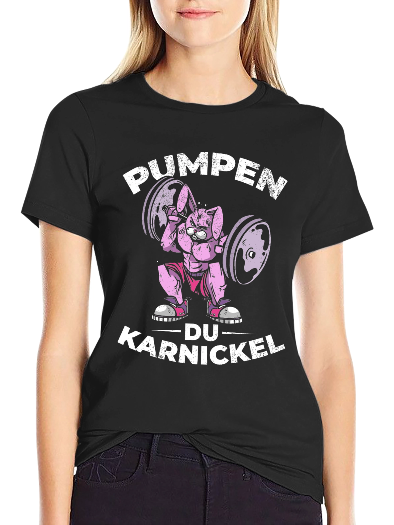 PUMPEN DU KARNICKEL Funny Workout T-Shirt