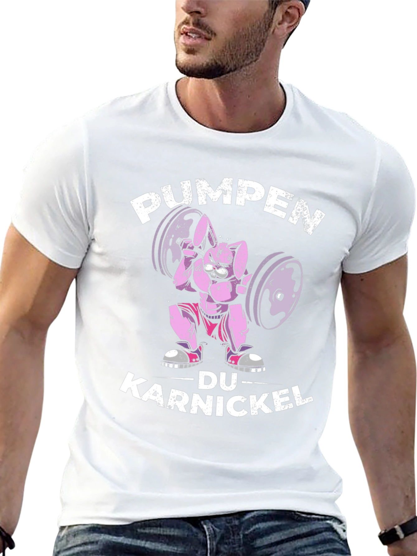 PUMPEN DU KARNICKEL Funny Workout T-Shirt