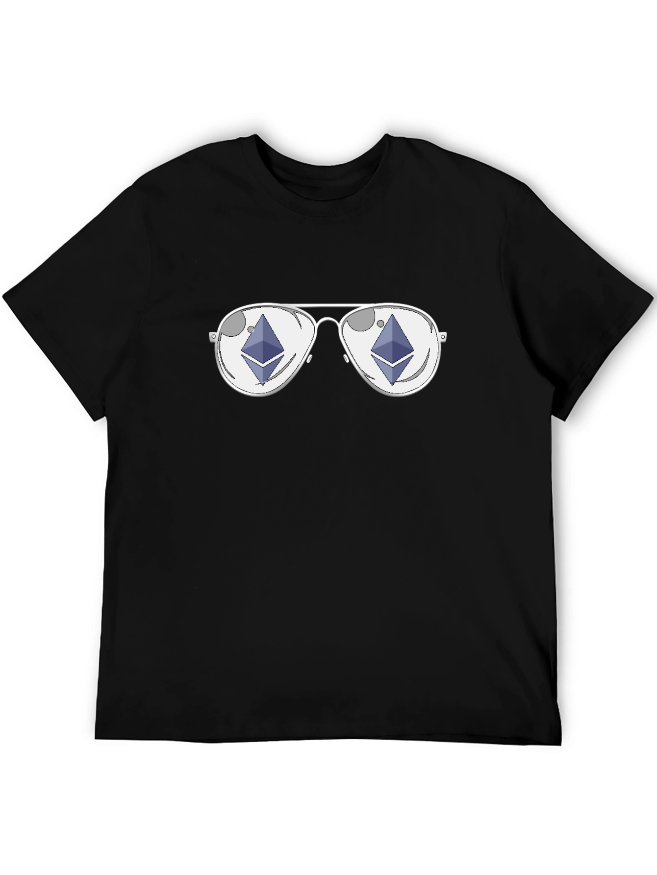 Ethereum Sunglasses Black T-Shirt