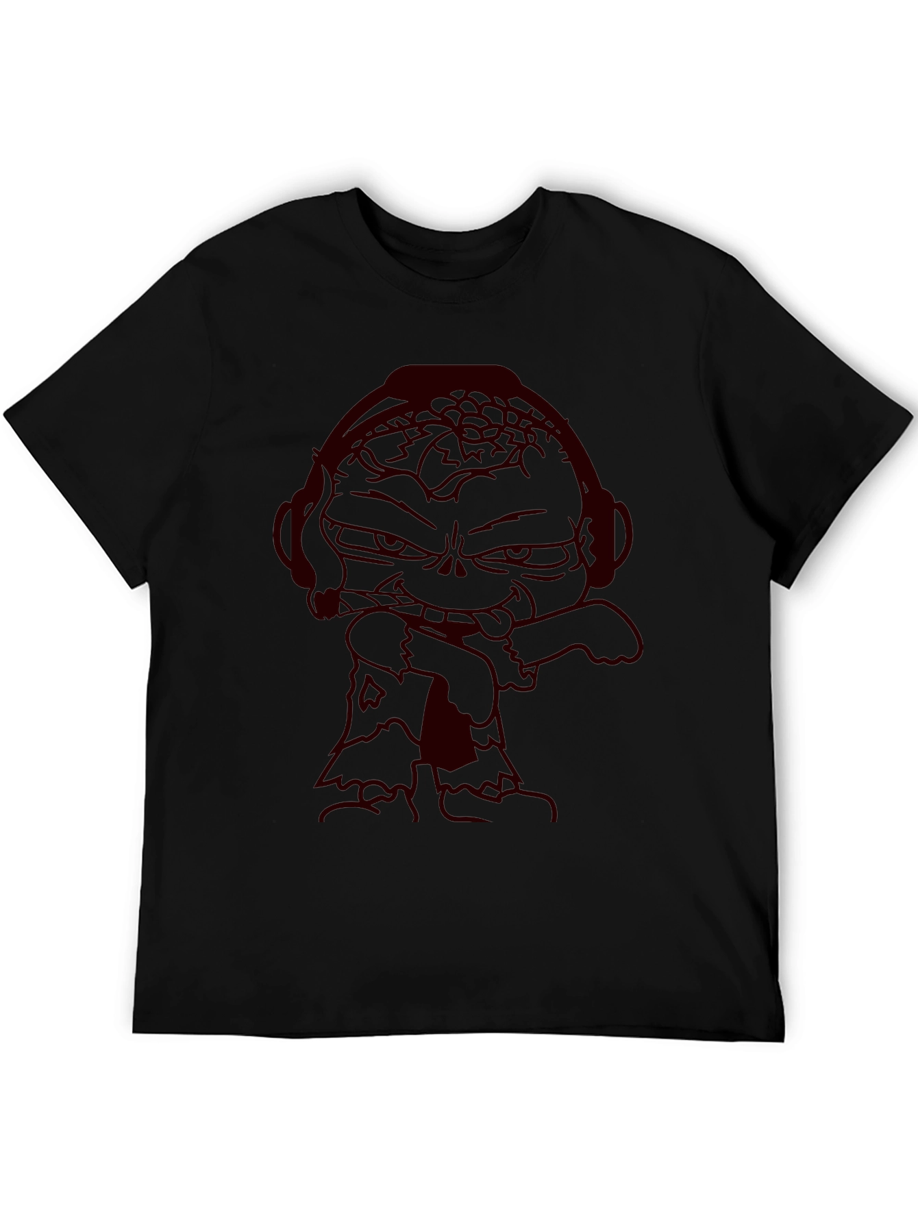 Zombie Cartoon Graphic Tee - Dark