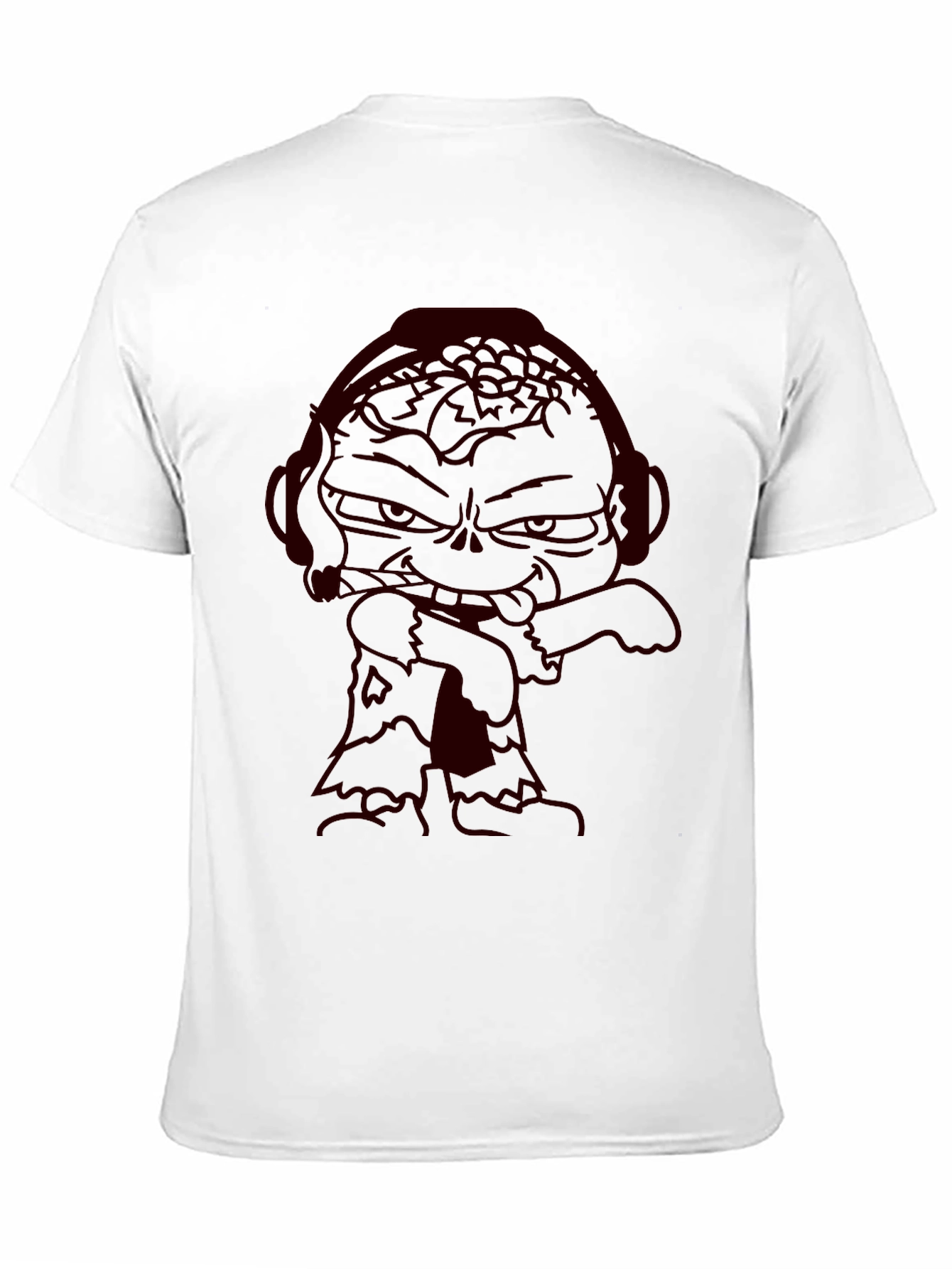 Zombie Cartoon Graphic Tee - Dark