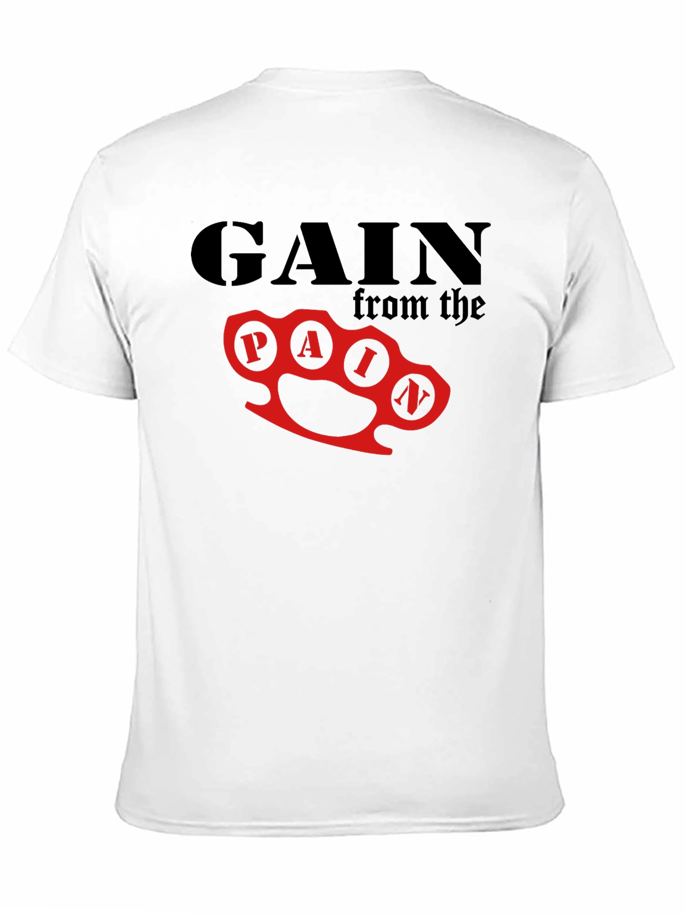 Gain From Pain Graphic T-Shirt - Black