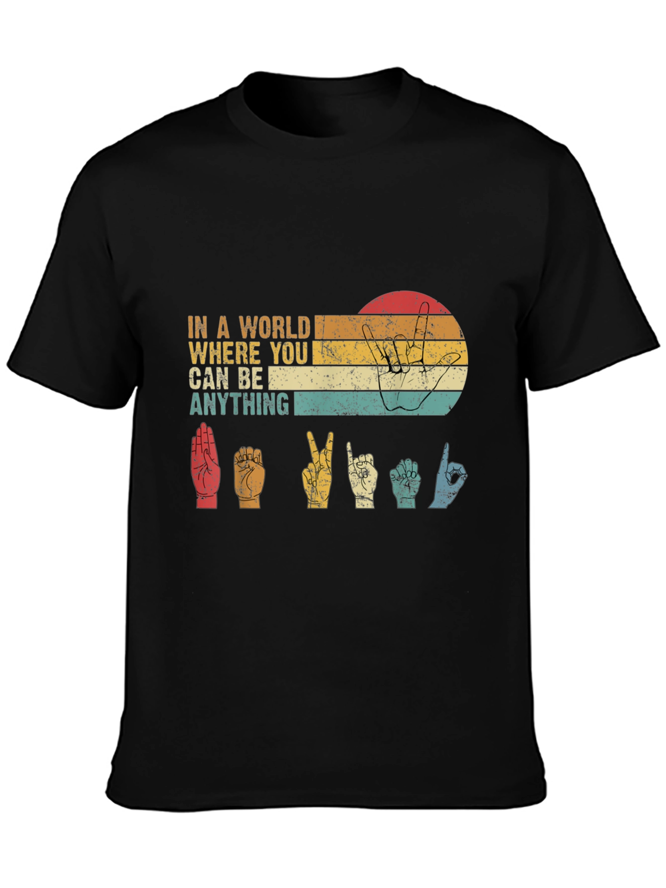 In a World T-Shirt - Sign Language Design