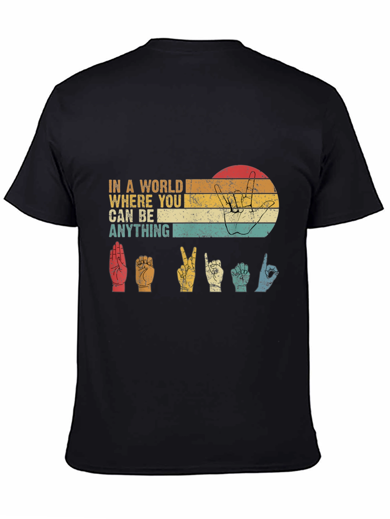 In a World T-Shirt - Sign Language Design