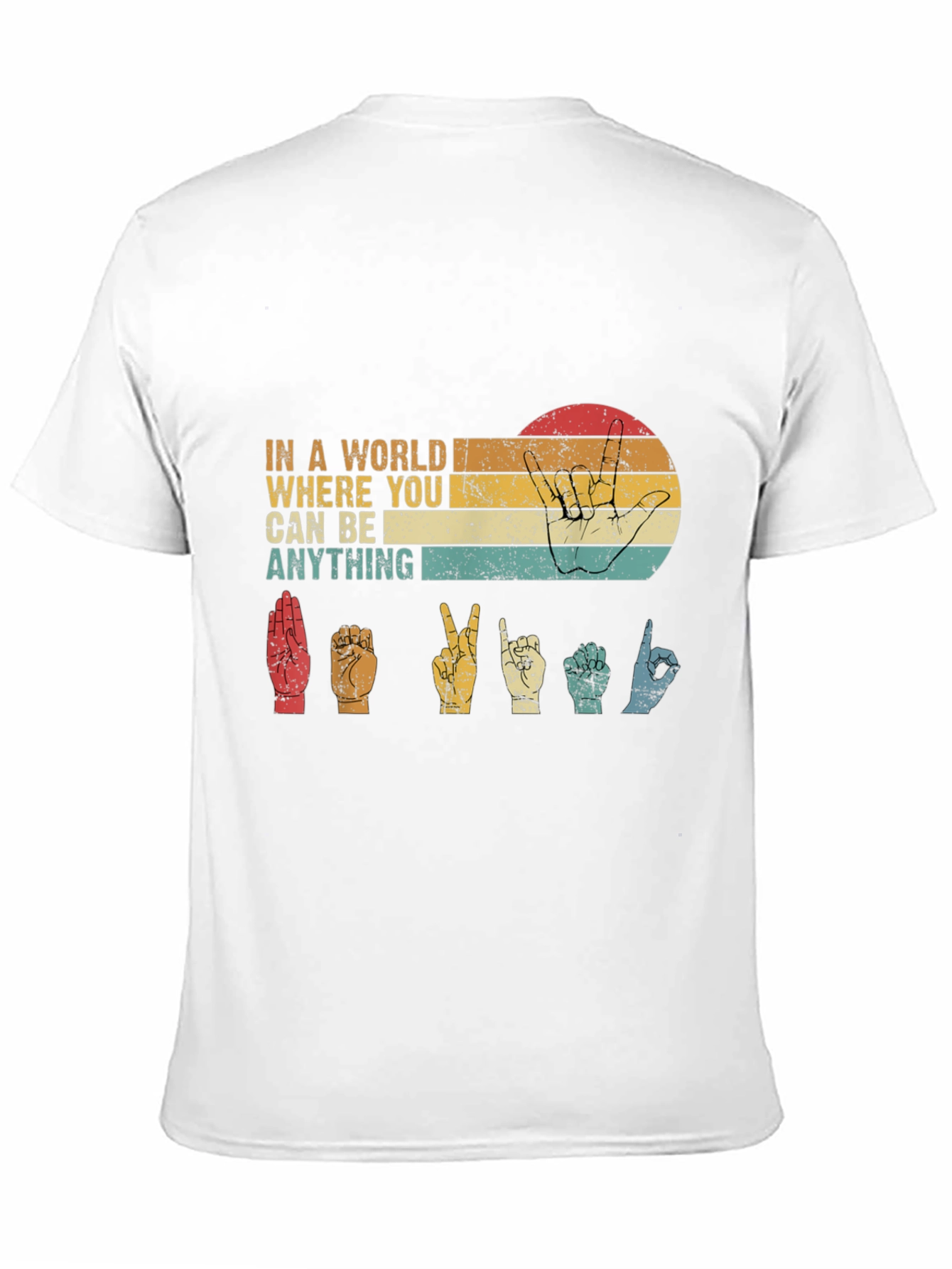 In a World T-Shirt - Sign Language Design