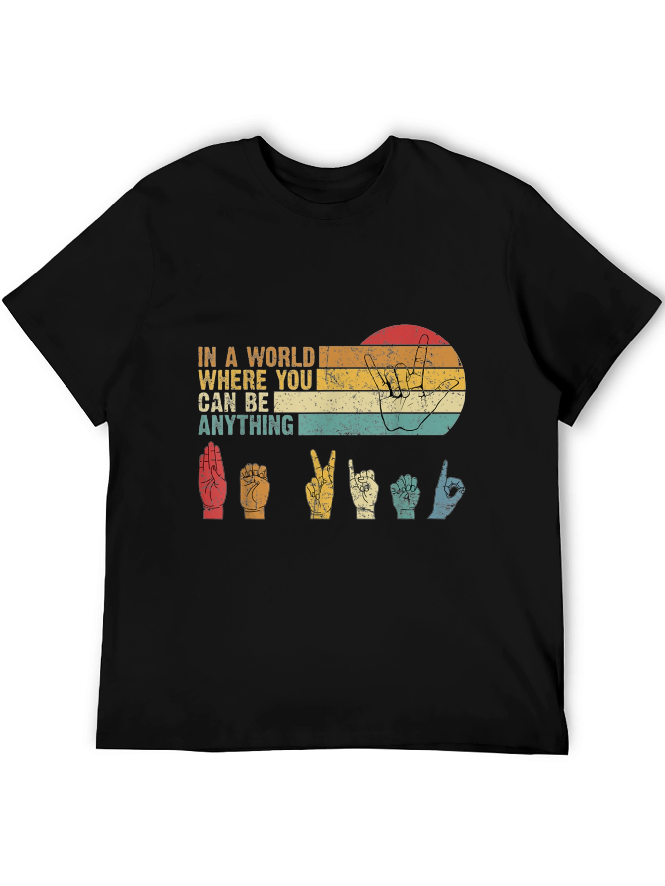 In a World T-Shirt - Sign Language Design