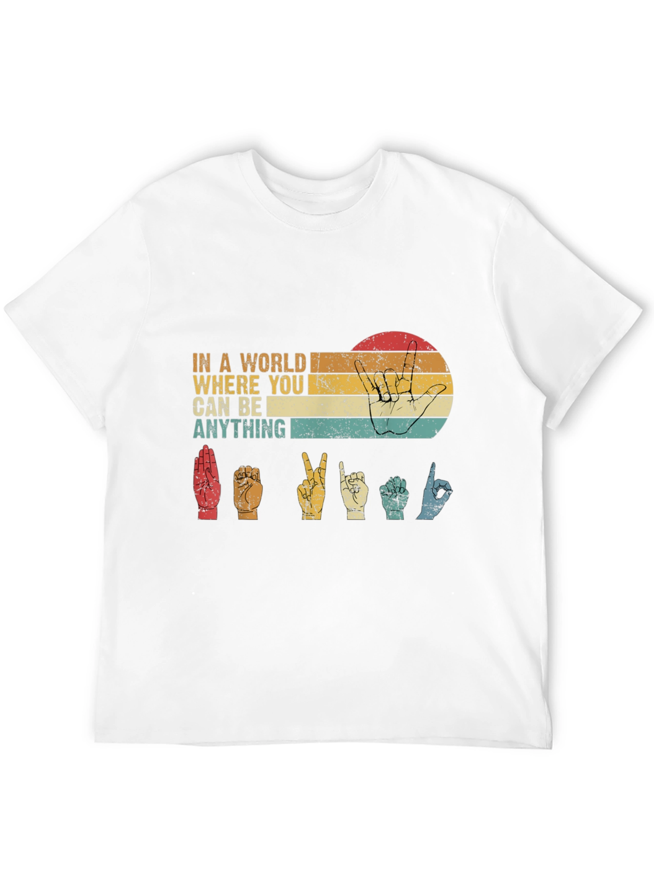 In a World T-Shirt - Sign Language Design