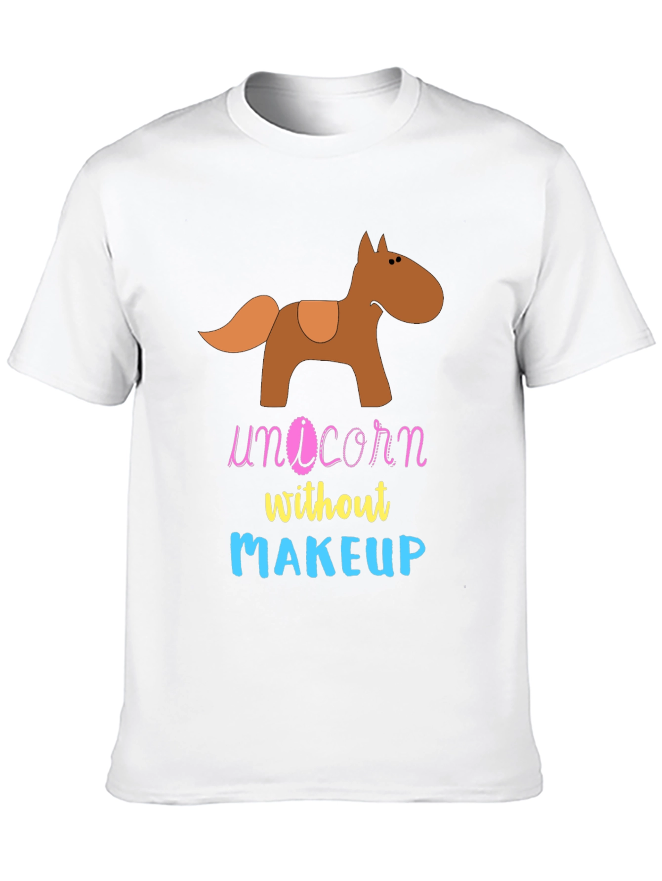 Unicorn Without Makeup Graphic T-Shirt