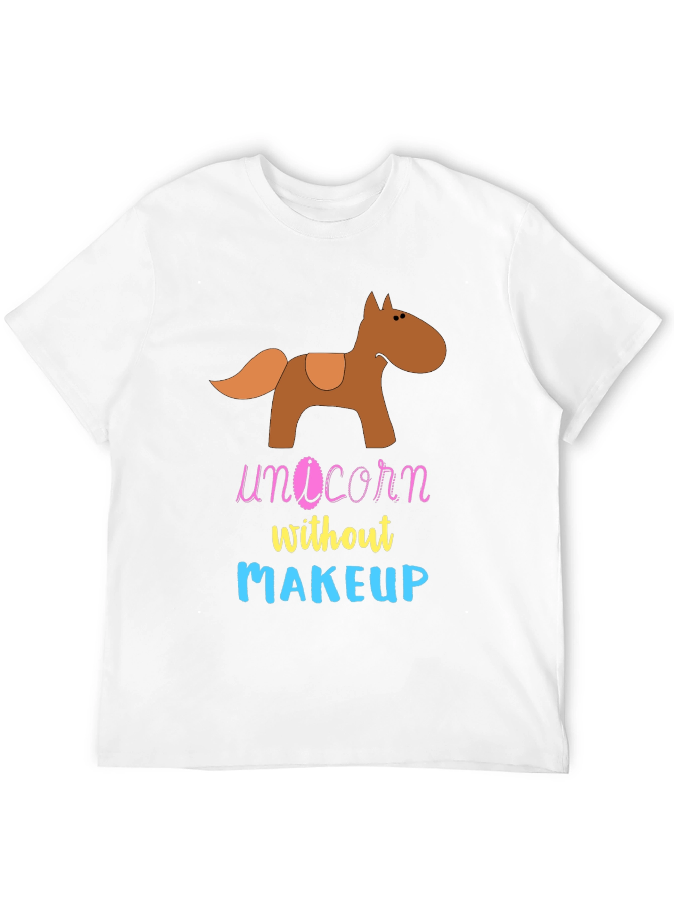 Unicorn Without Makeup Graphic T-Shirt