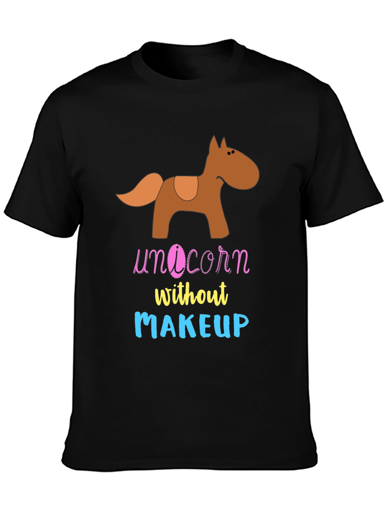 Unicorn Without Makeup Graphic T-Shirt