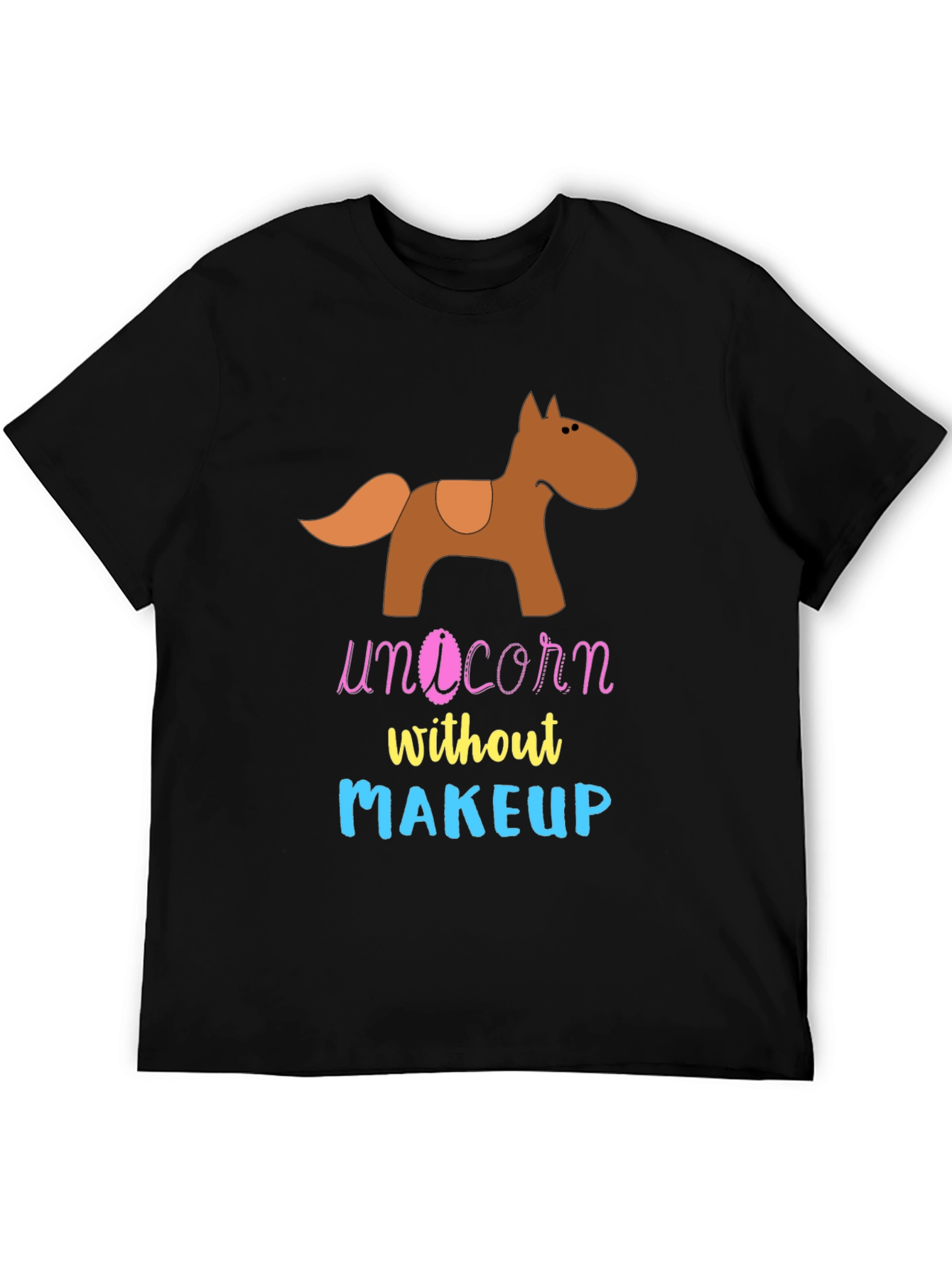 Unicorn Without Makeup Graphic T-Shirt