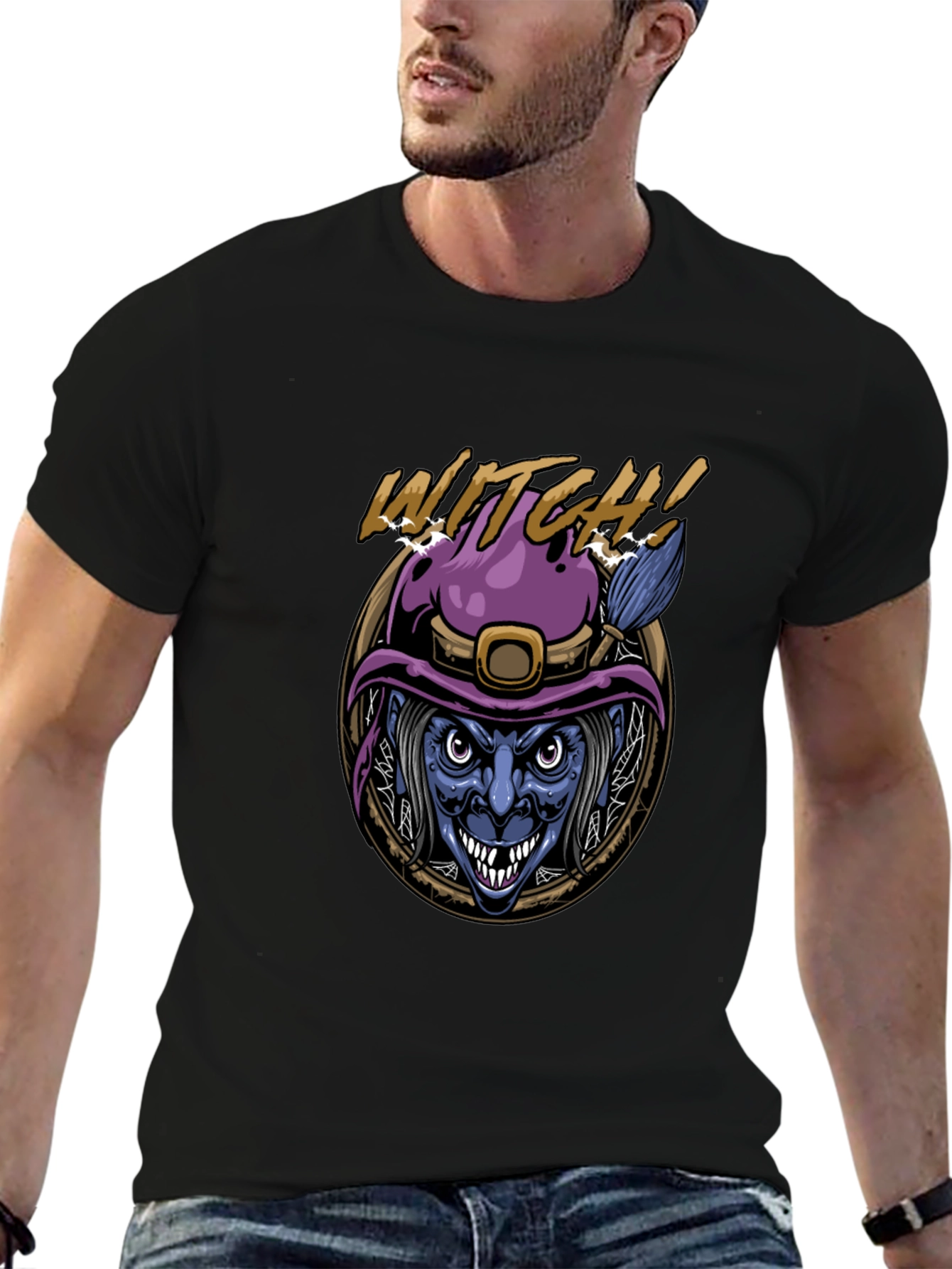 Witch Graphic Tee - Halloween T-Shirt