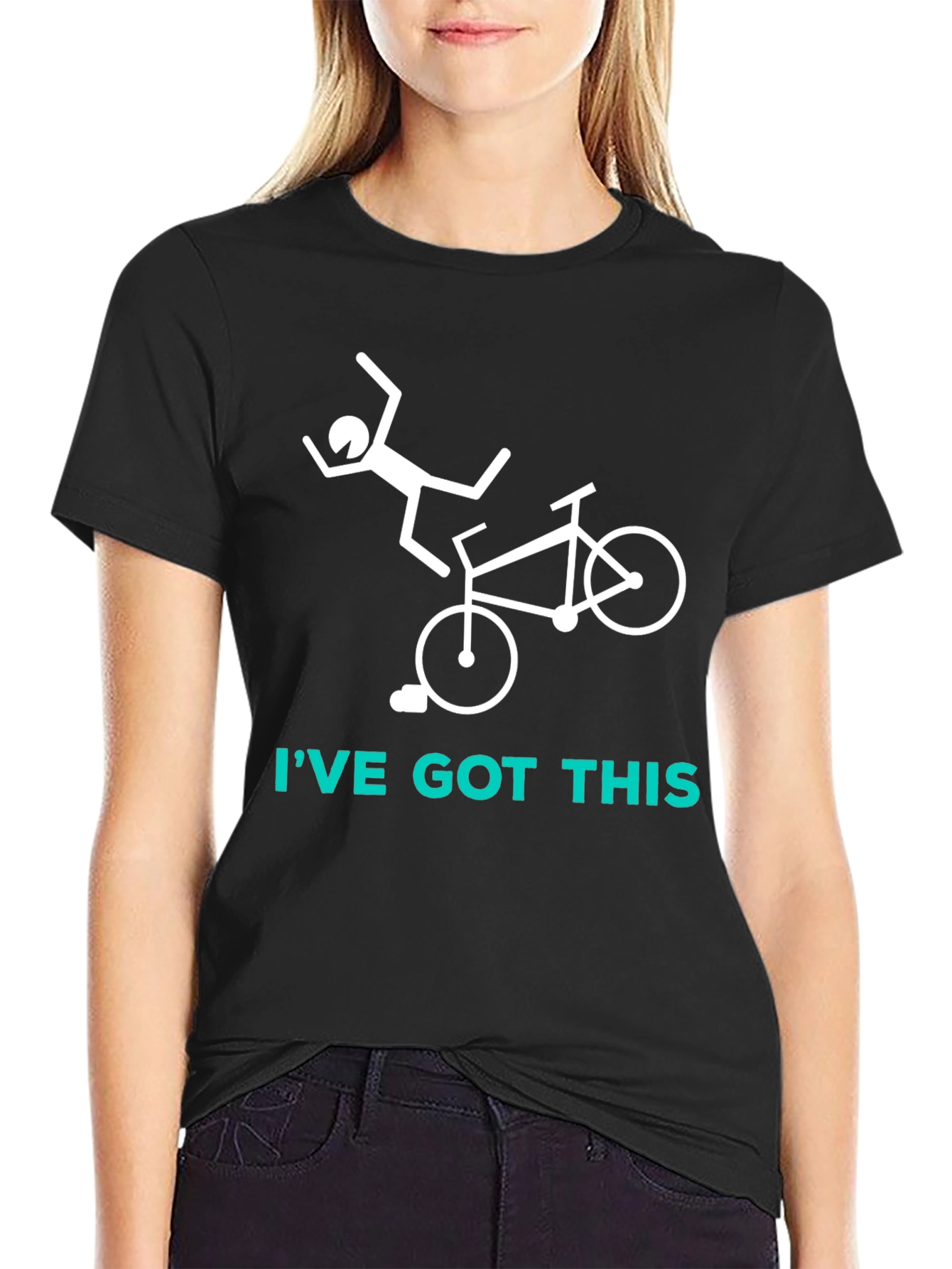 IVE GOT THIS Bike Fail Black T-Shirt