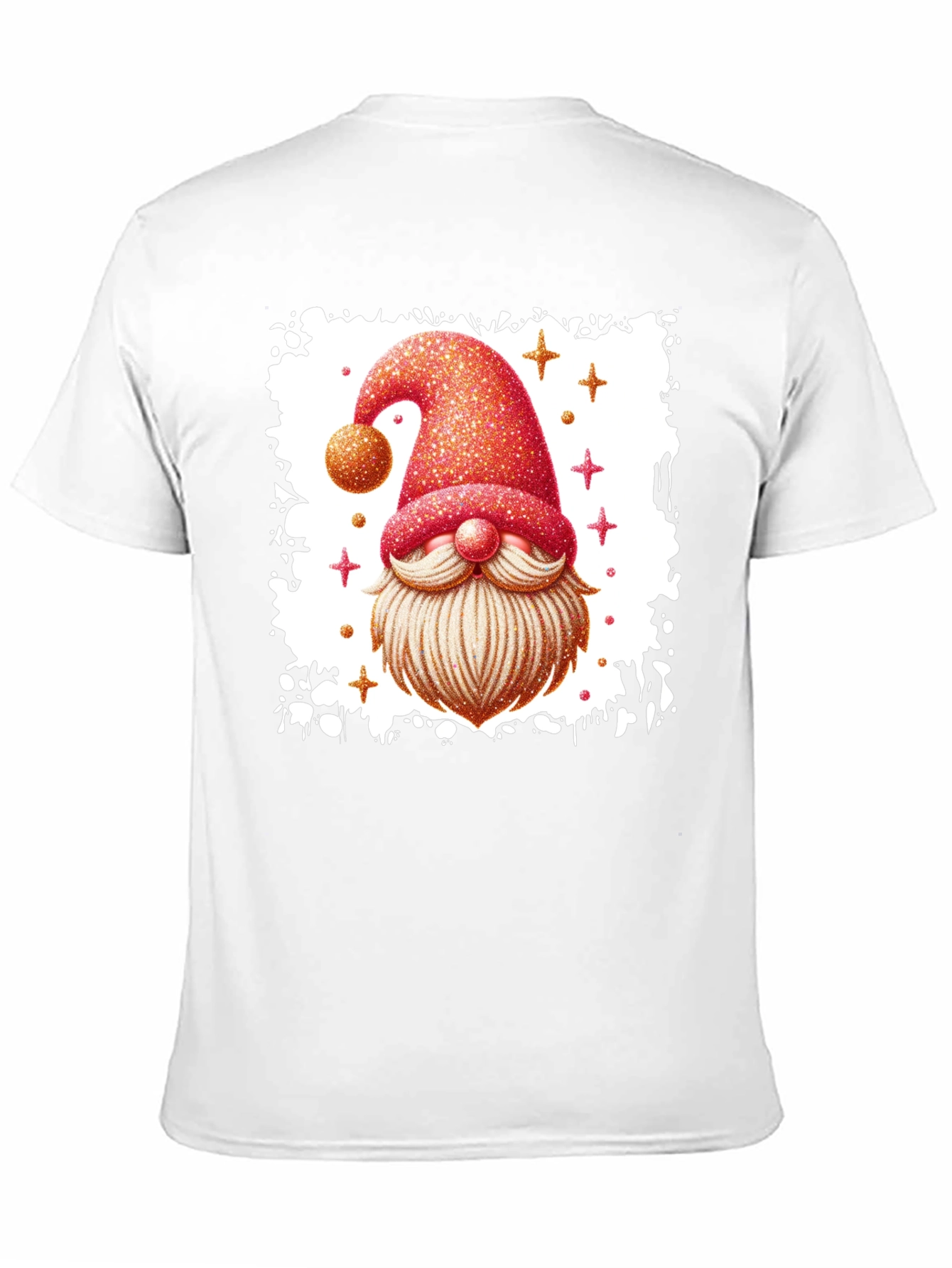 Festive Gnome Graphic Tee - Black