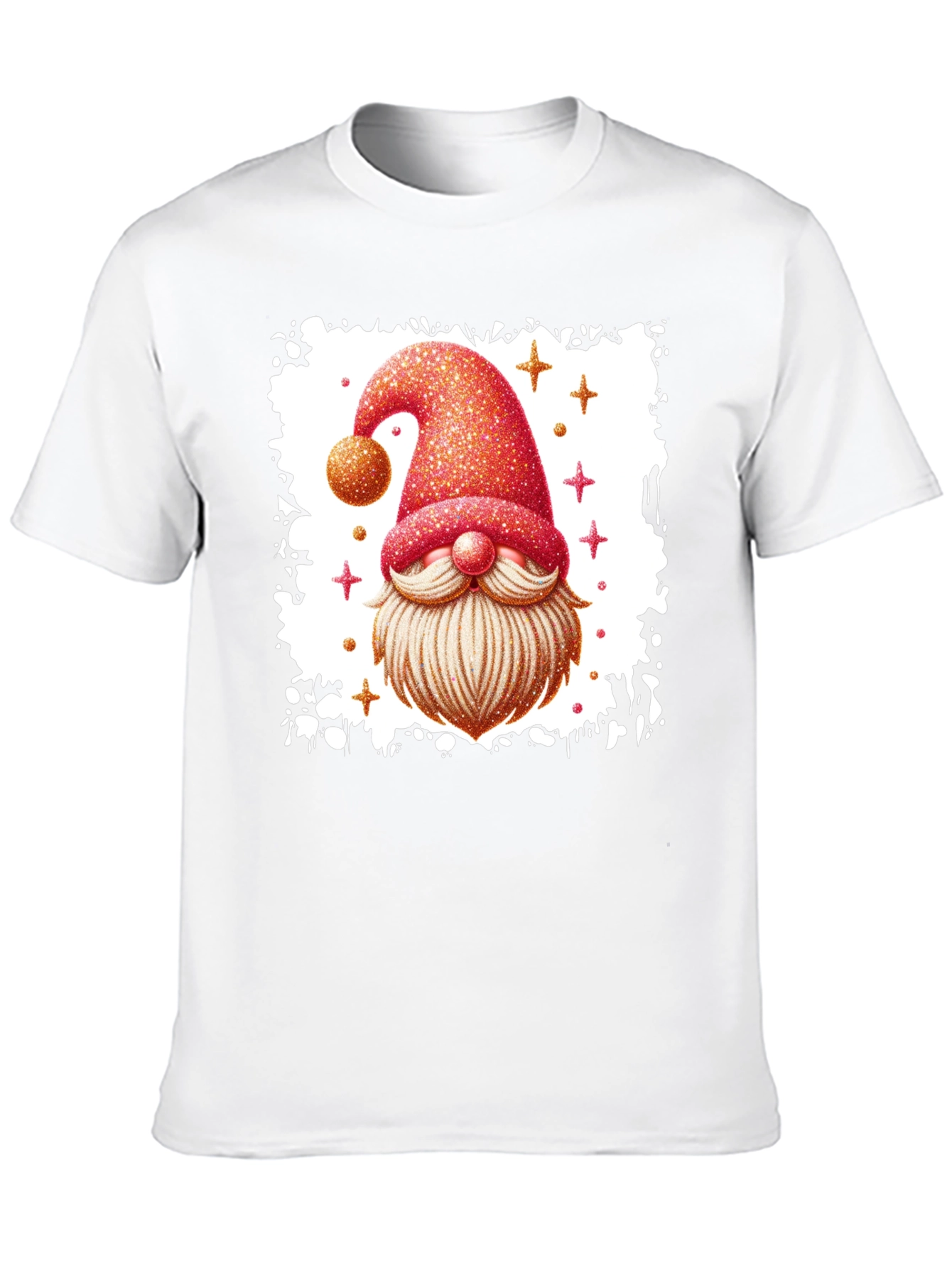 Festive Gnome Graphic Tee - Black
