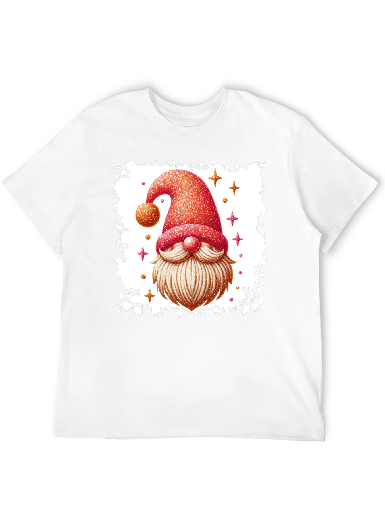 Festive Gnome Graphic Tee - Black