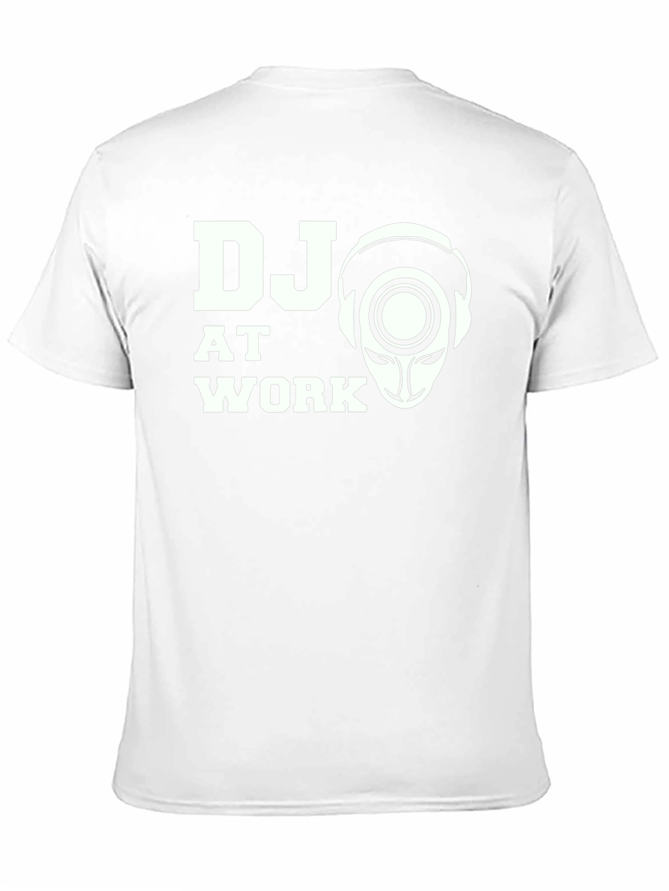 DJ at Work Graphic Print Black T-Shirt