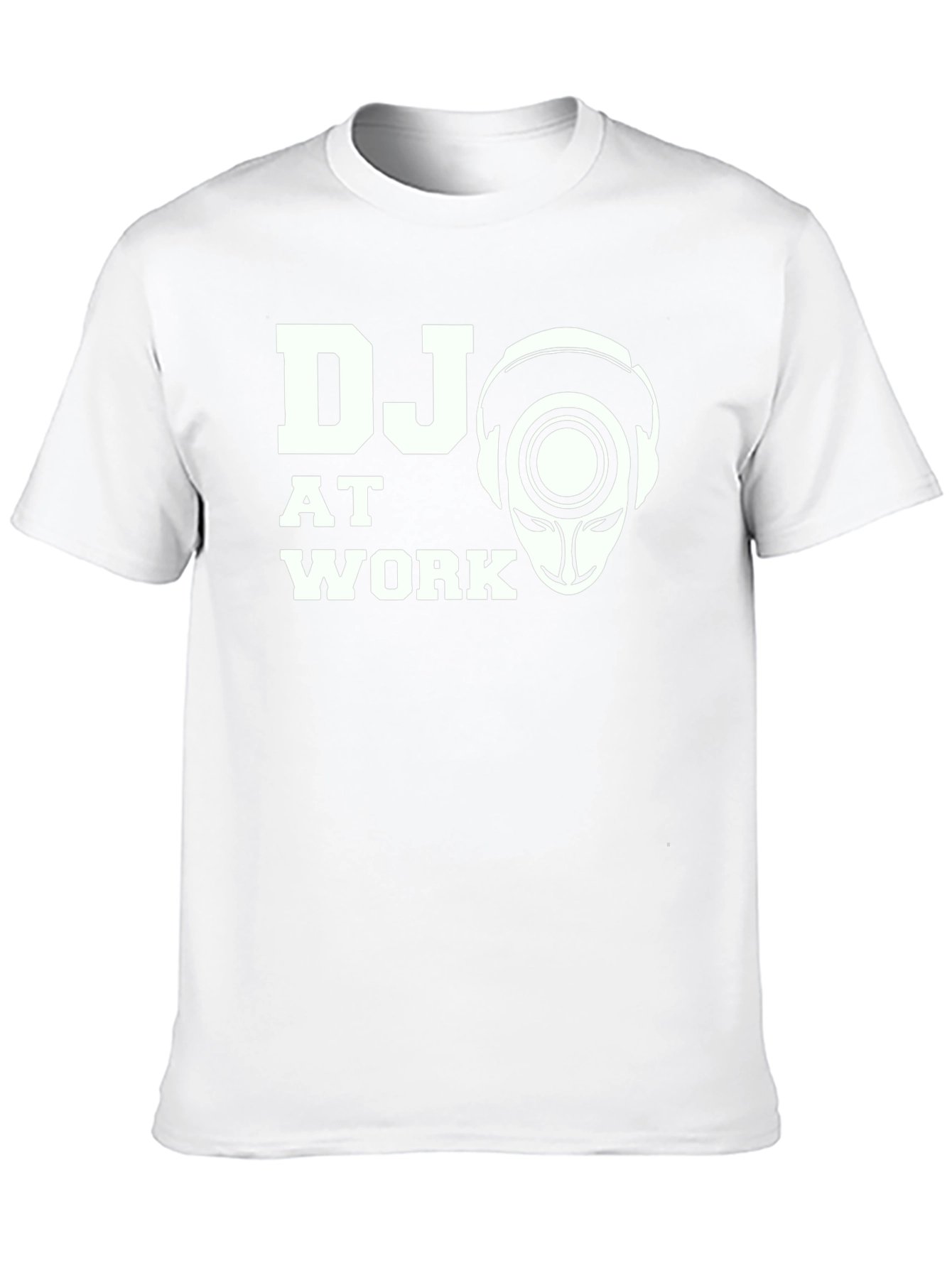 DJ at Work Graphic Print Black T-Shirt