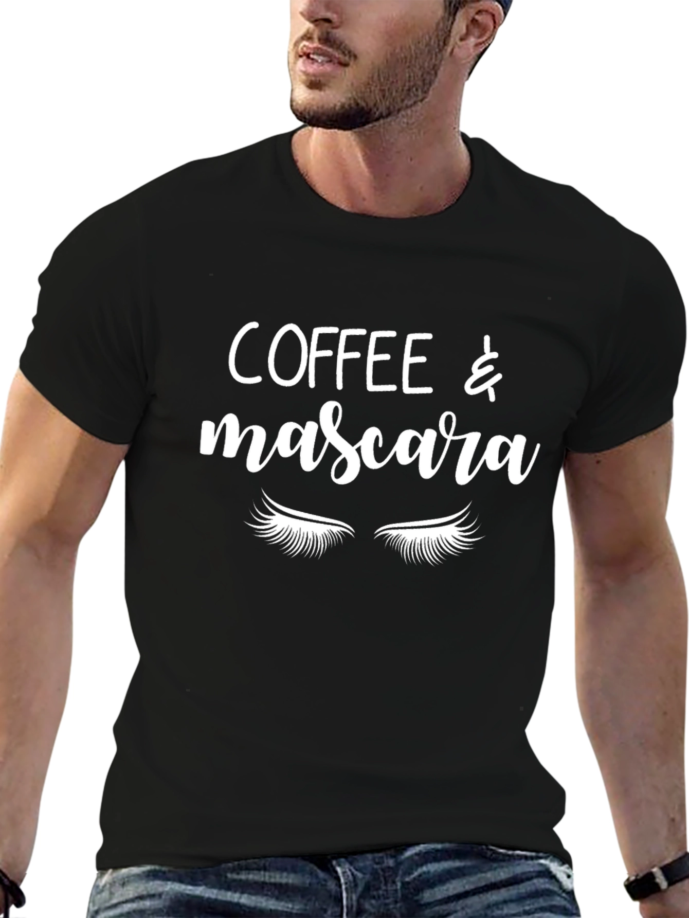Coffee & Mascara Graphic T-Shirt - Unisex Crew Neck