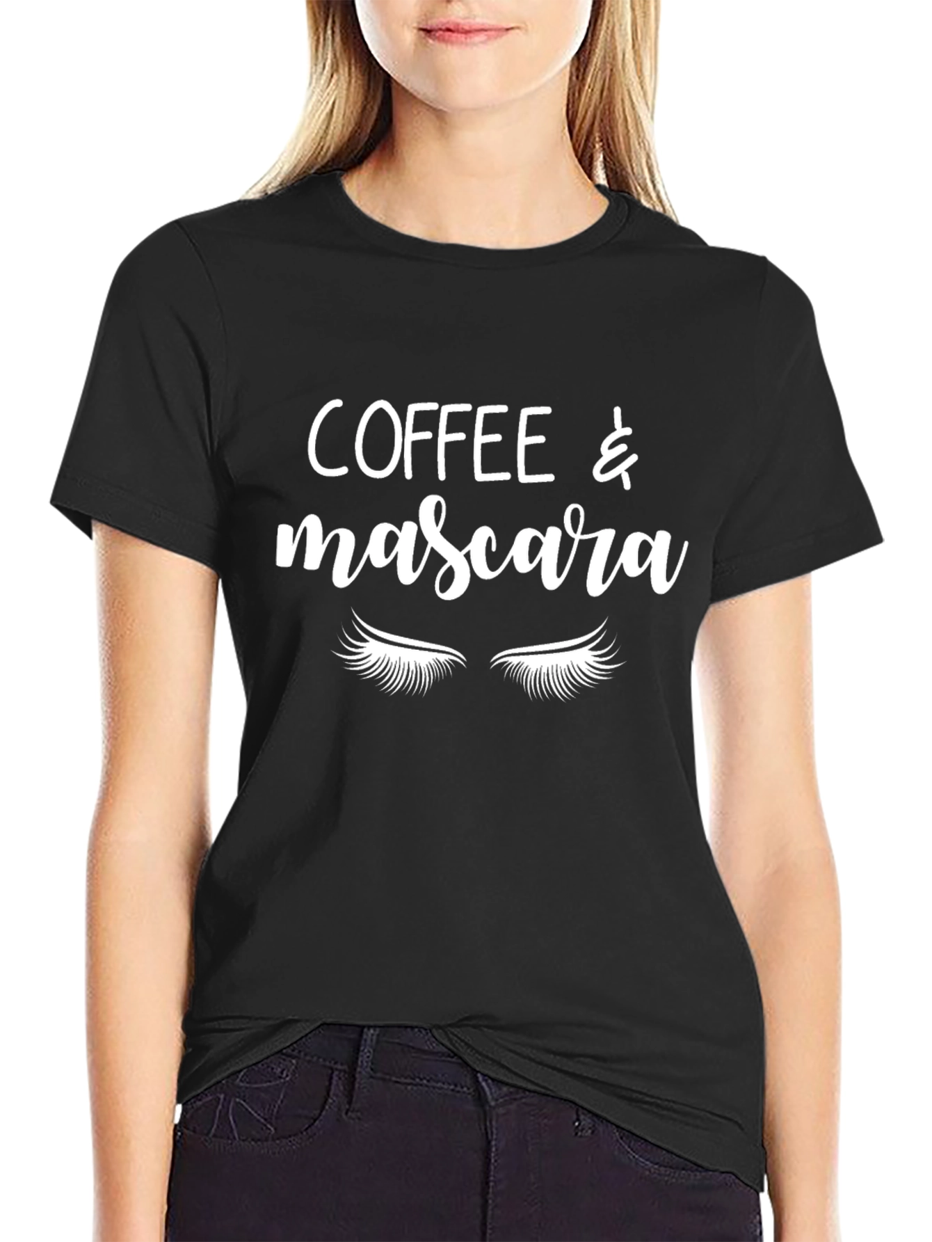 Coffee & Mascara Graphic T-Shirt - Unisex Crew Neck