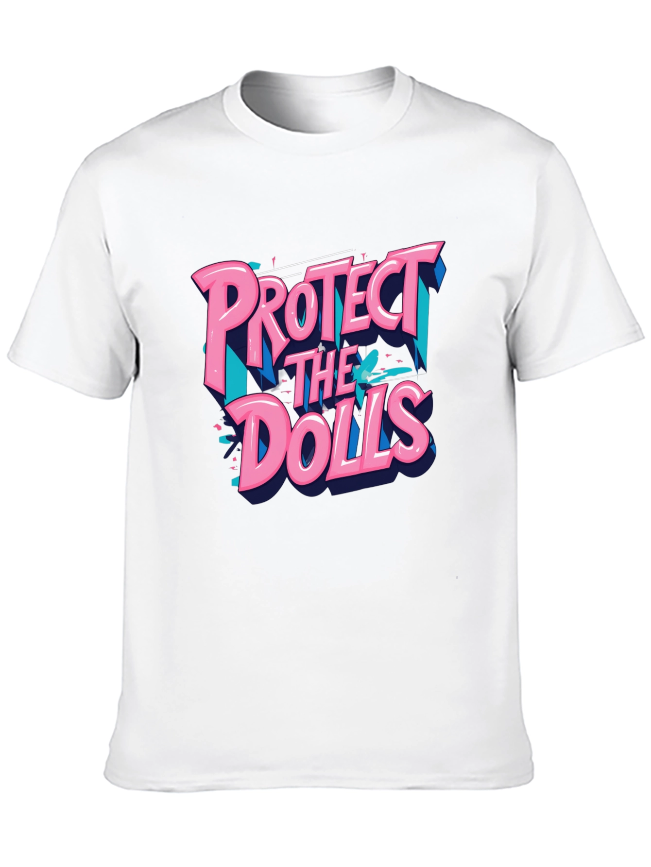Protect The Dolls Graphic T-Shirt - Black