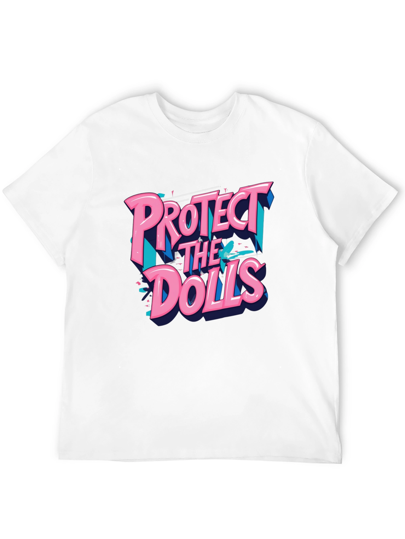 Protect The Dolls Graphic T-Shirt - Black